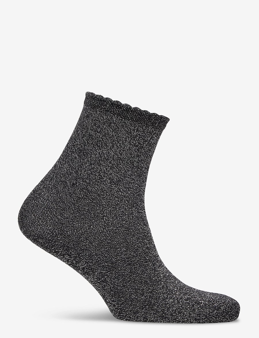 Pieces - PCSEBBY GLITTER LONG 1 PACK SOCKS NOOS - normale socken - black - 1