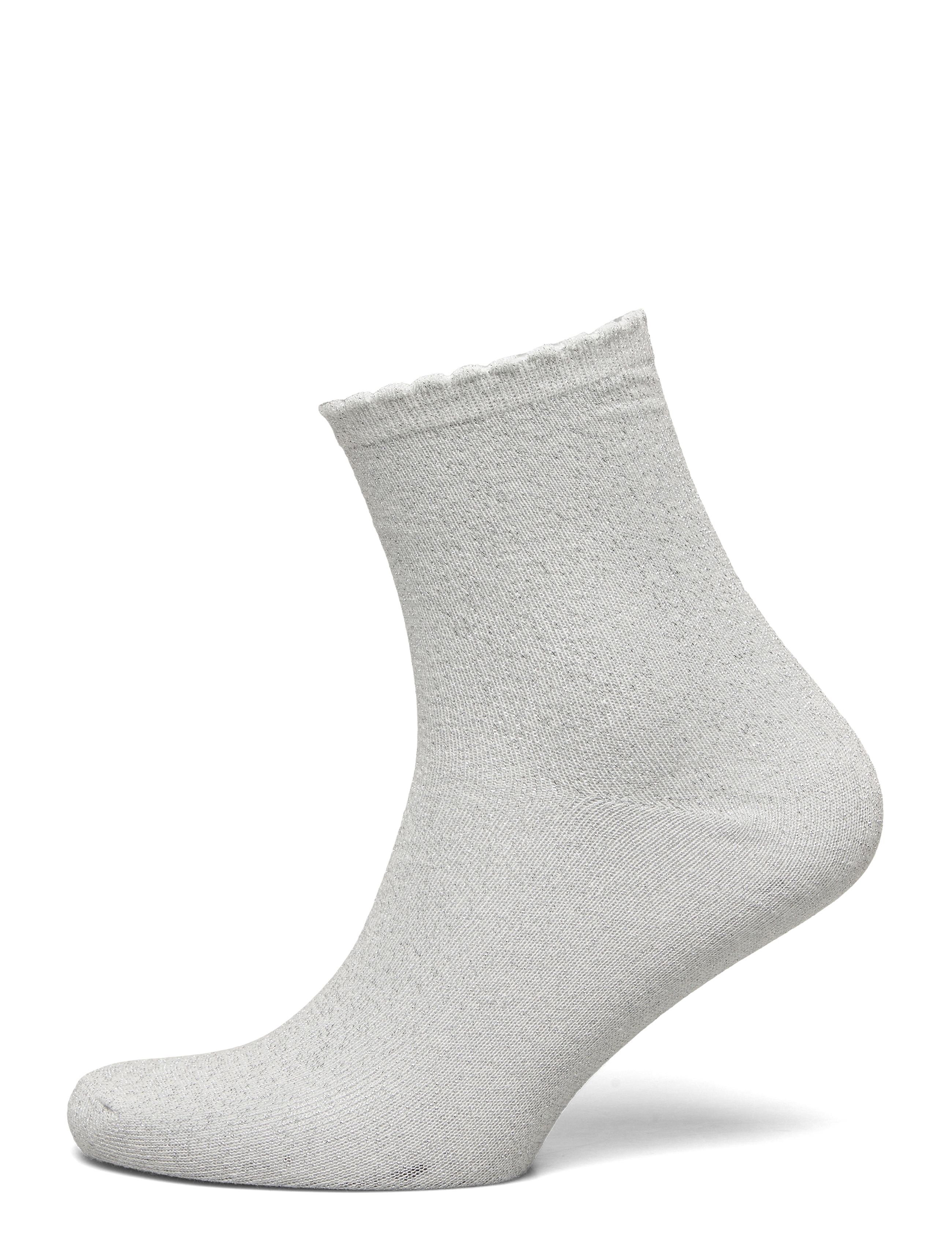 PCSEBBY GLITTER LONG SOCKS NOOS BC - CLOUD DANCER