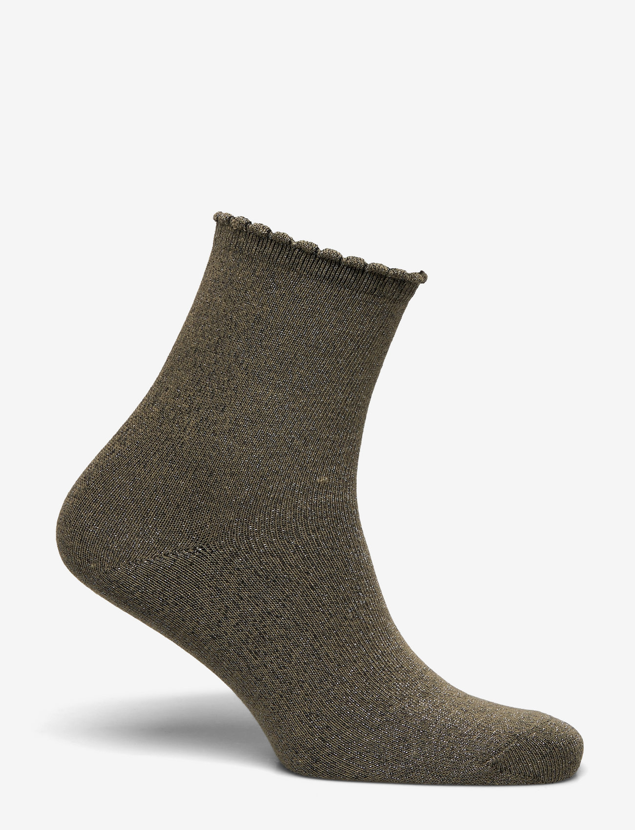 Pieces - PCSEBBY GLITTER LONG 1 PACK SOCKS NOOS - regular socks - deep lichen green - 1