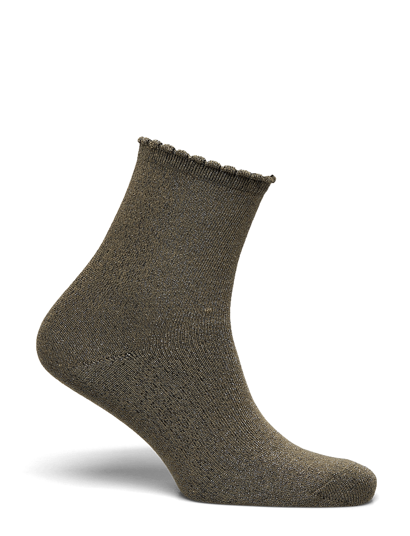 Pieces - PCSEBBY GLITTER LONG 1 PACK SOCKS NOOS - regular socks - deep lichen green - 1