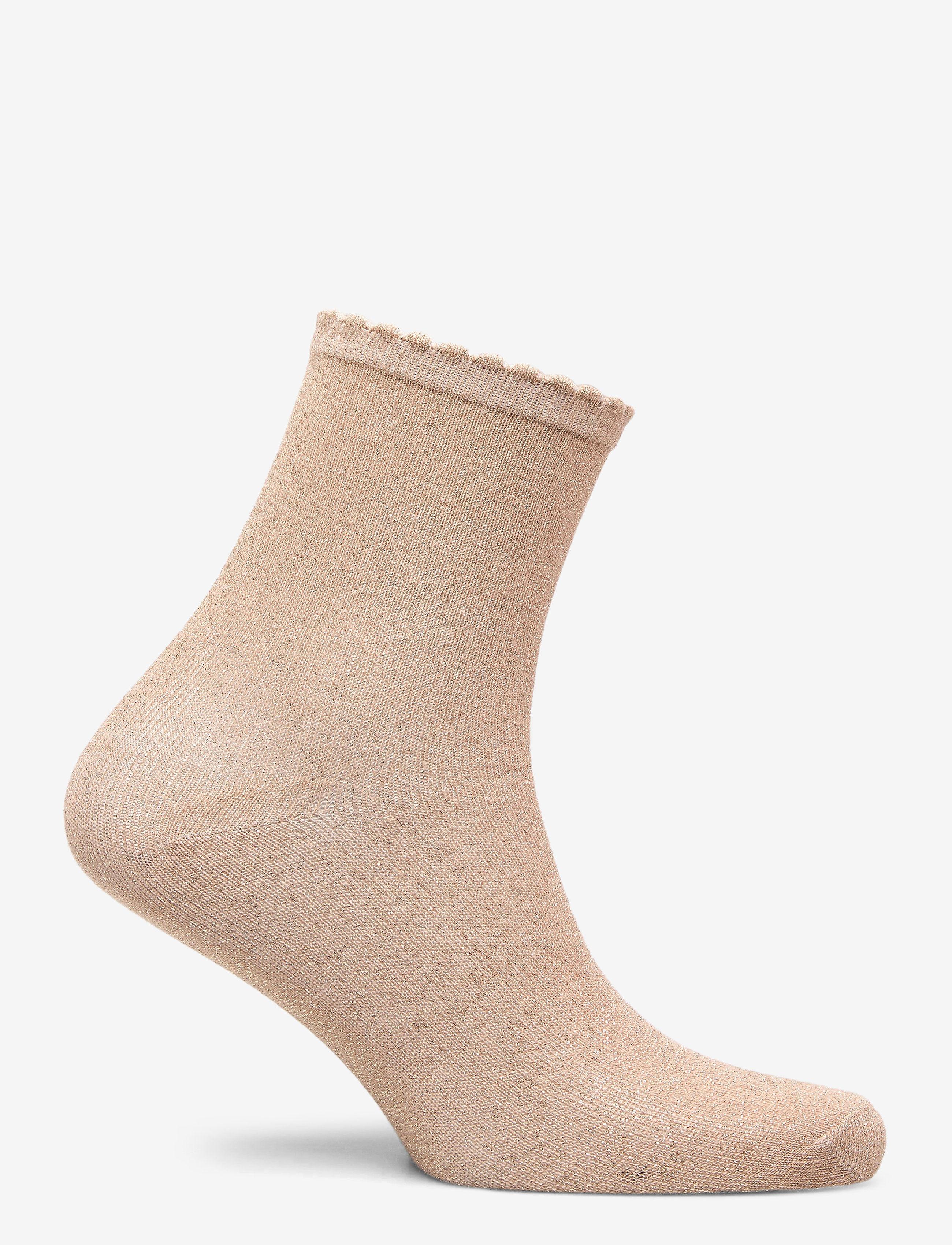 Pieces - PCSEBBY GLITTER LONG SOCKS NOOS BC - die niedrigsten preise - natural - 1
