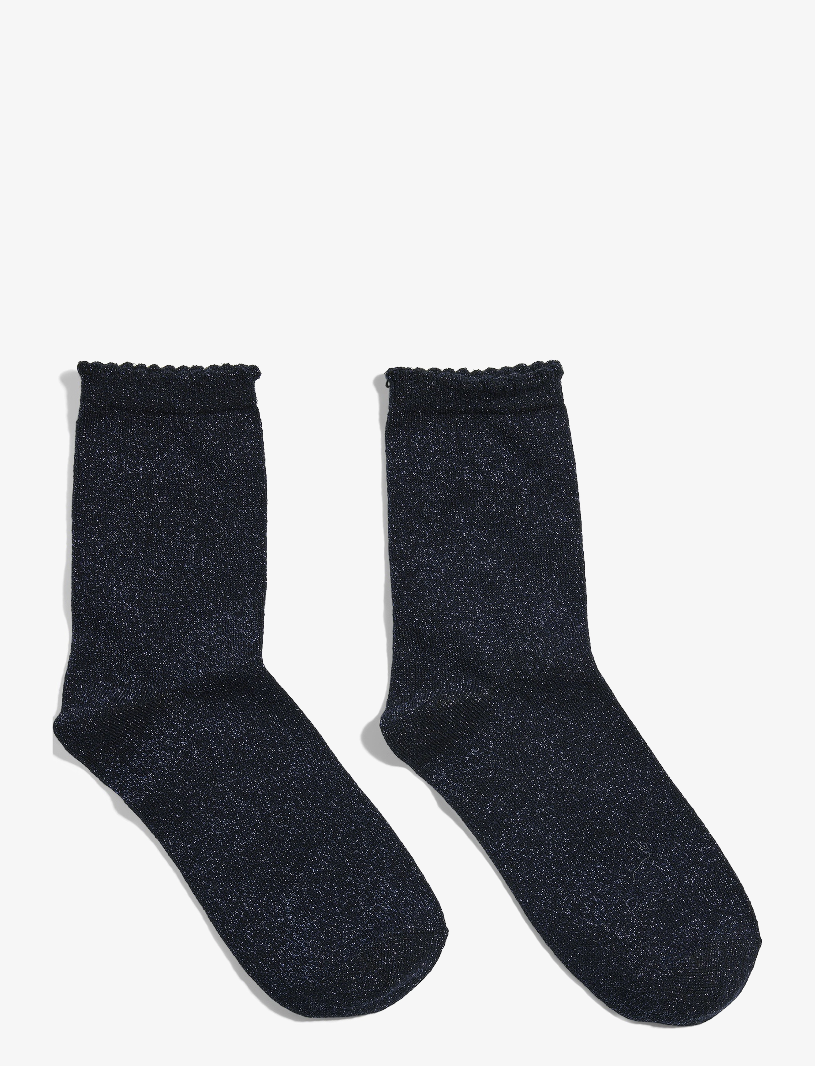 PIECES Pcsebby Glitter Long Socken Noos Bc Blau - One Size - Damen