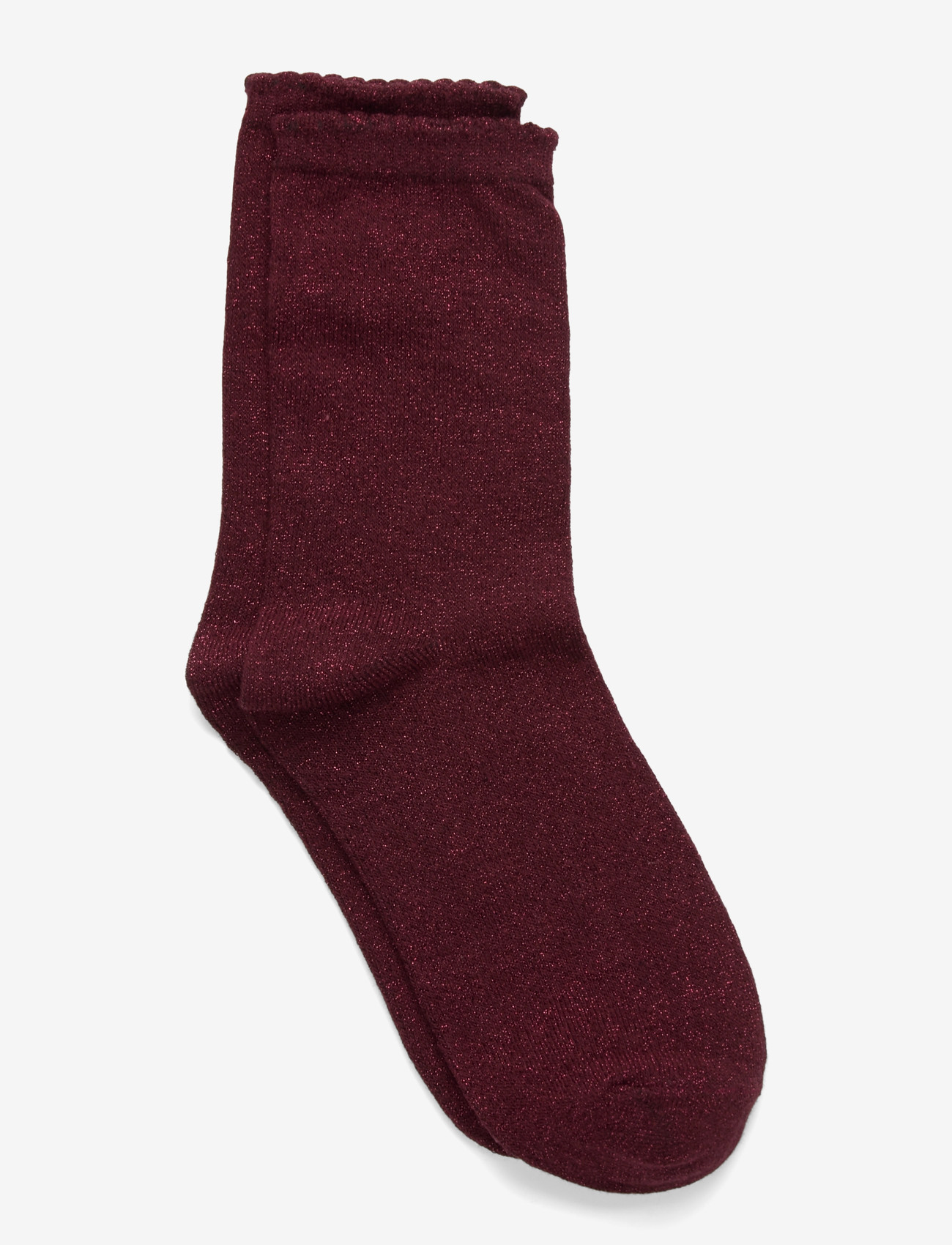 Pieces - PCSEBBY GLITTER LONG SOCKS NOOS BC - crew-socken - tawny port - 0