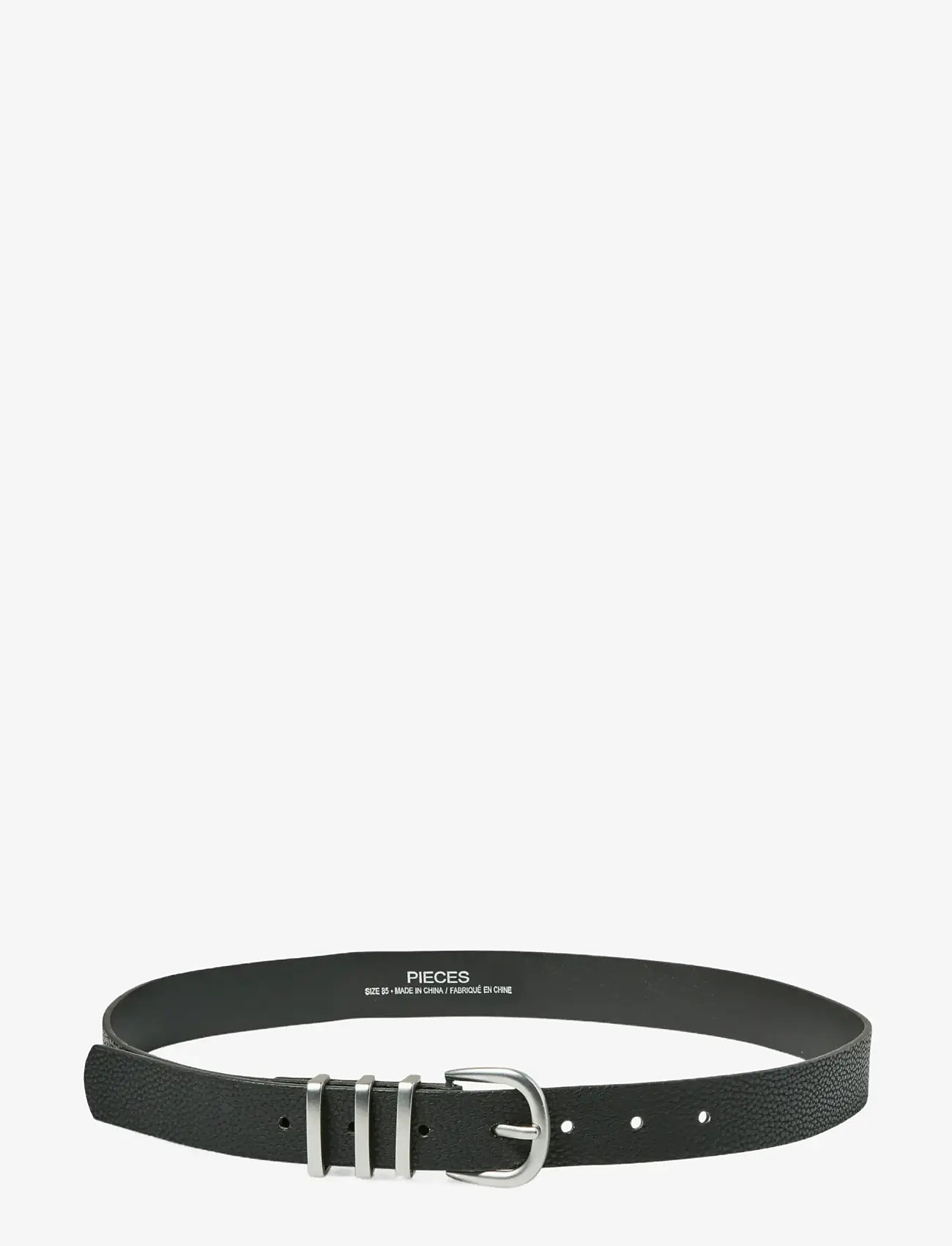 Pieces - PCLEA JEANS BELT NOOS WB PU - casual bælter - black - 1