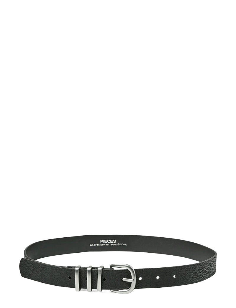 Pieces - PCLEA JEANS BELT NOOS WB PU - casual gürtel - black - 1