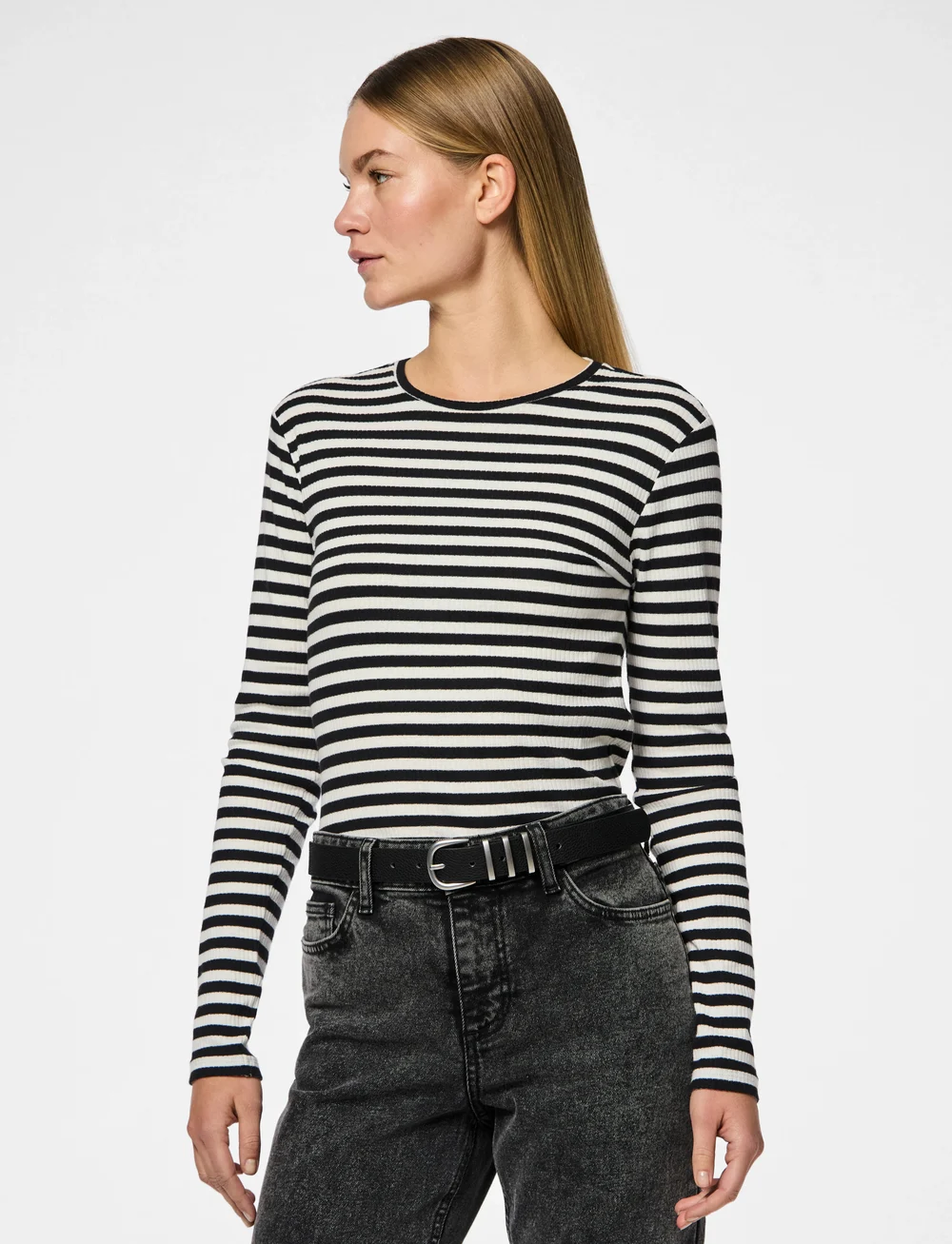 Pieces - PCLEA JEANS BELT NOOS WB PU - casual gürtel - black - 0