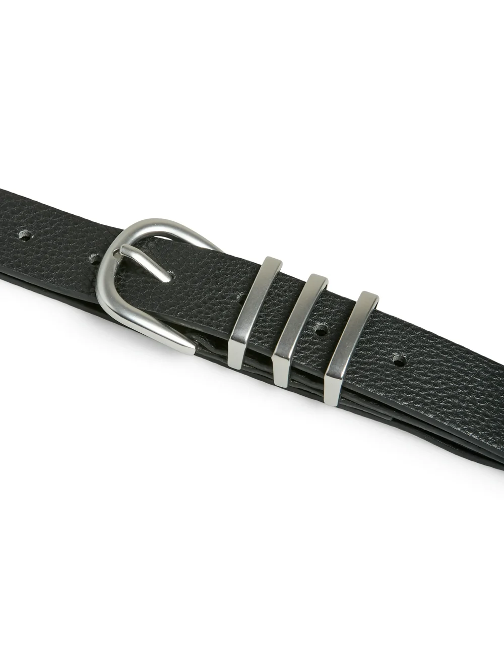 Pieces - PCLEA JEANS BELT NOOS WB PU - casual gürtel - black - 3