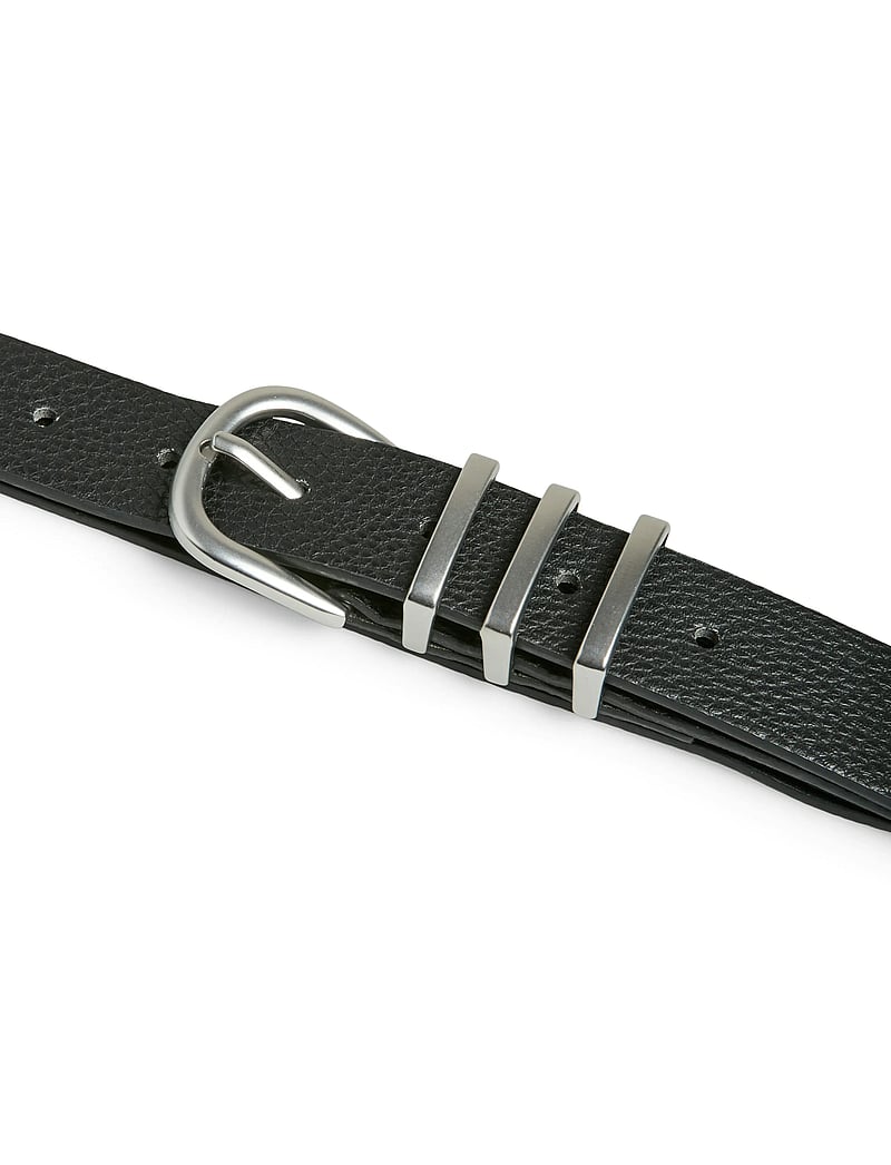 Pieces - PCLEA JEANS BELT NOOS WB PU - casual gürtel - black - 3