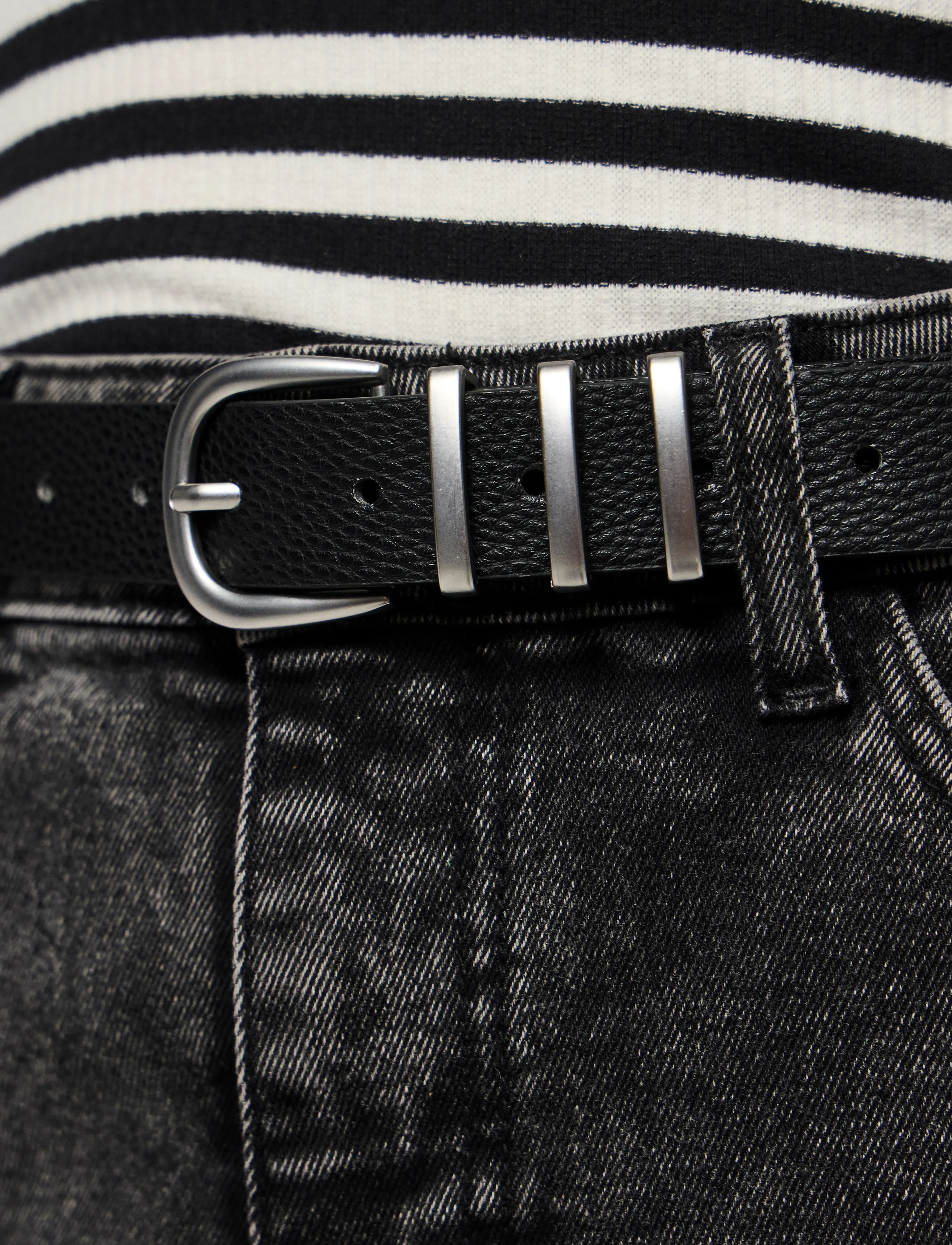 Pieces - PCLEA JEANS BELT NOOS WB PU - freizeitgürtel - black - 4