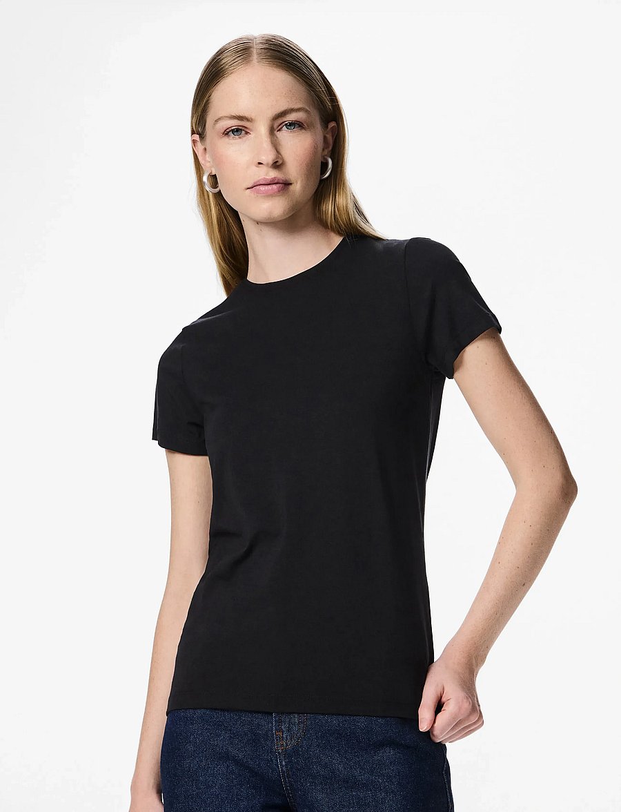 Pieces - PCSIRENE TEE JRS NOOS BC - tops - black - 5