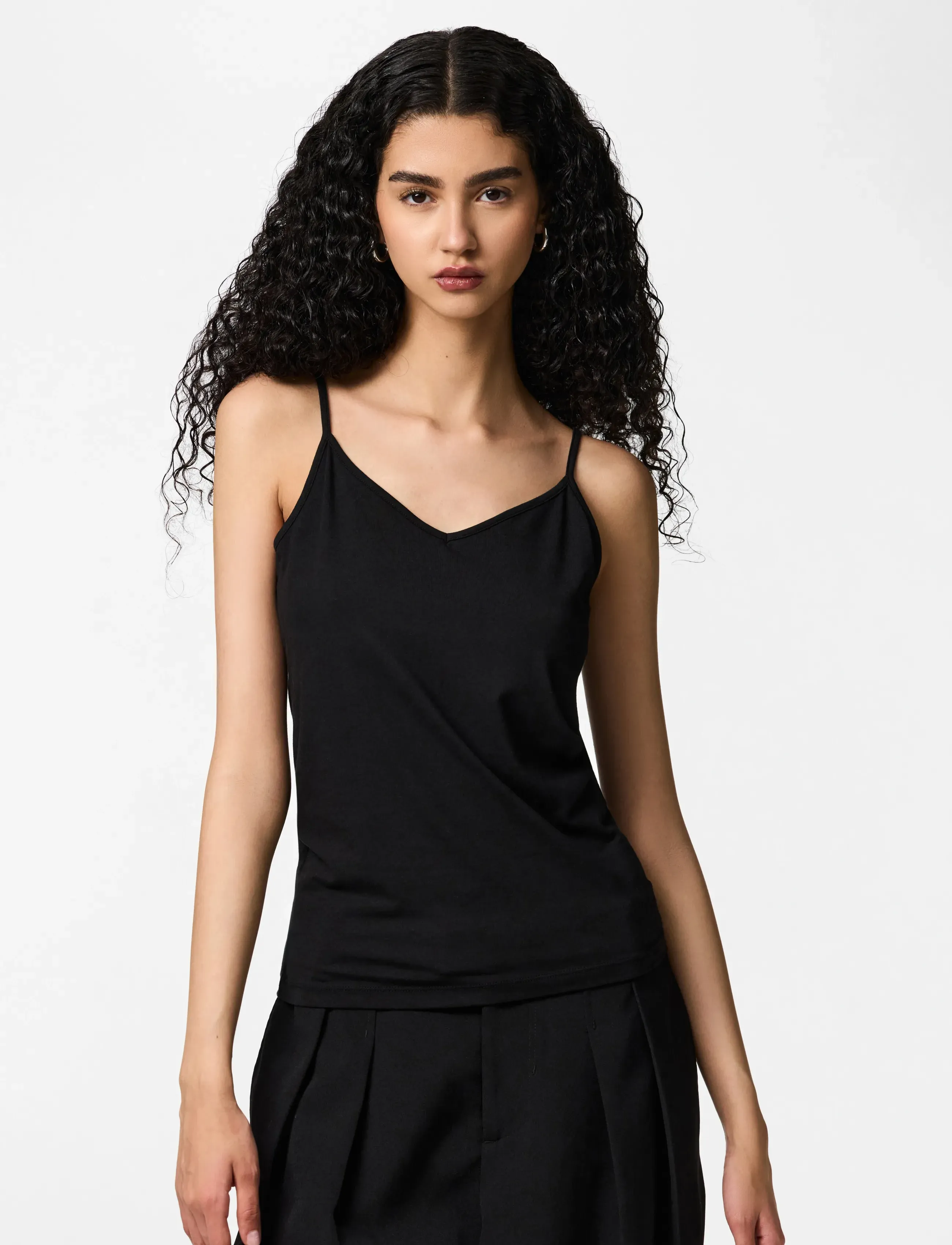 Pieces PCSIRENE SINGLET JRS NOOS BC - T-Shirts & Tops - BLACK / black
