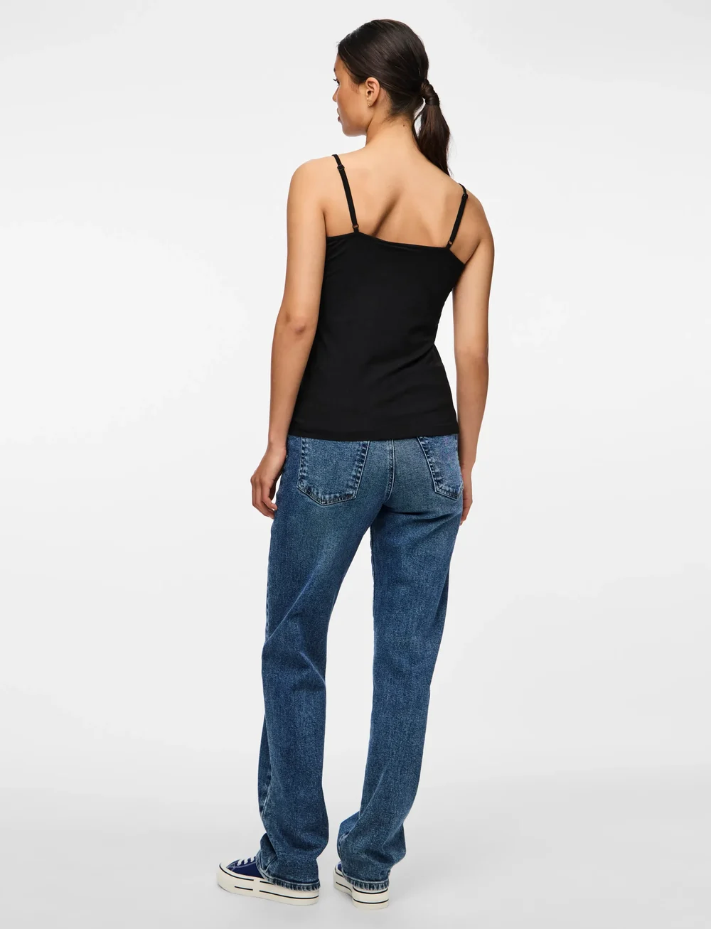 Pieces - PCSIRENE SINGLET JRS NOOS - linnen - black - 3