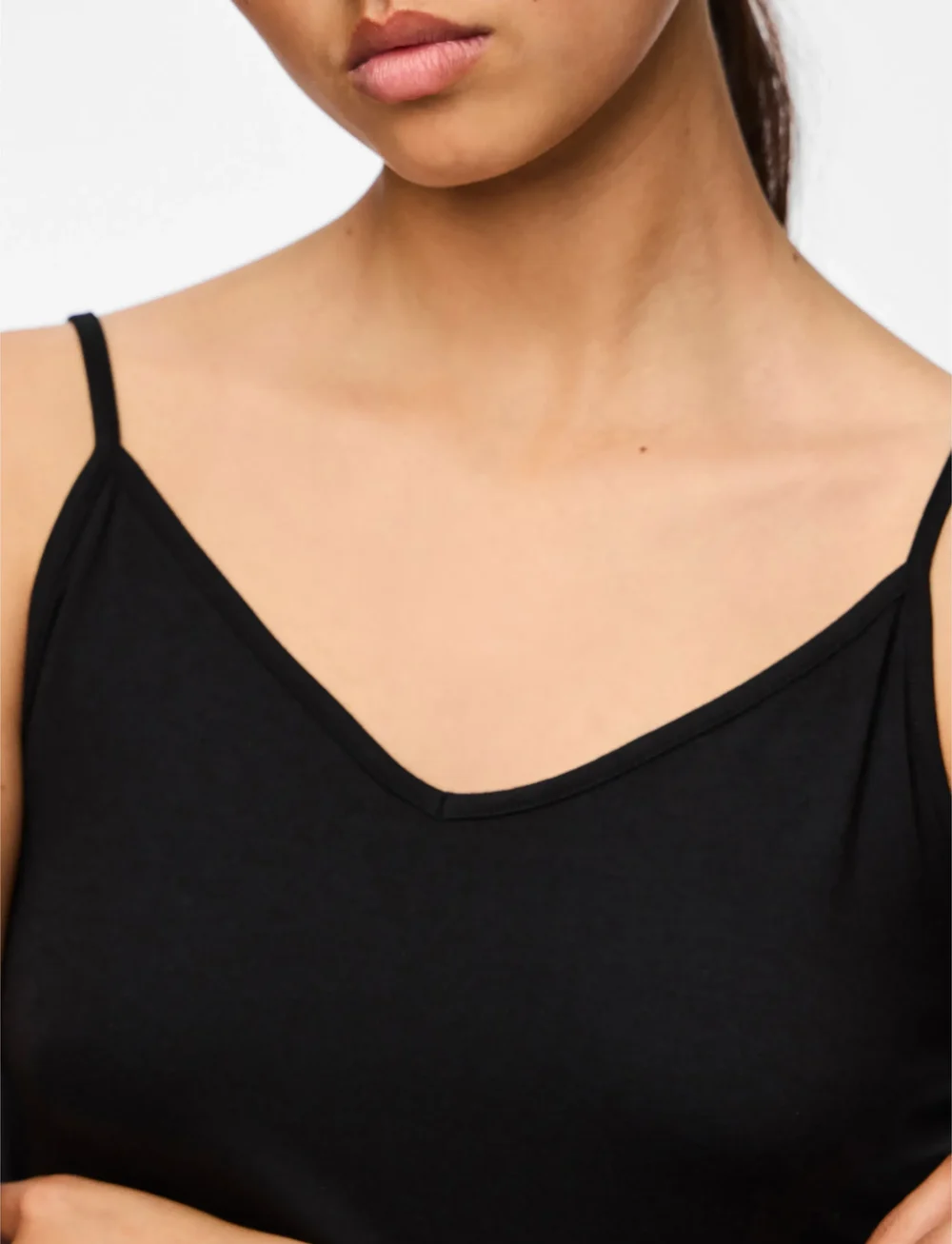 Pieces - PCSIRENE SINGLET JRS NOOS - linnen - black - 5