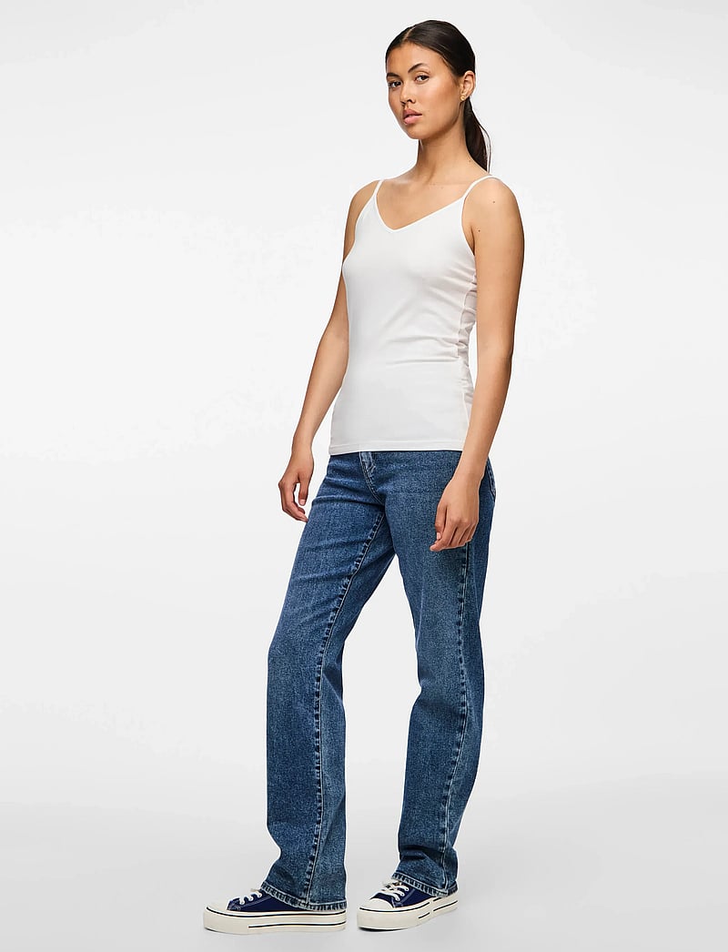 Pieces - PCSIRENE SINGLET JRS NOOS - palaidinukės be rankovių - bright white - 0