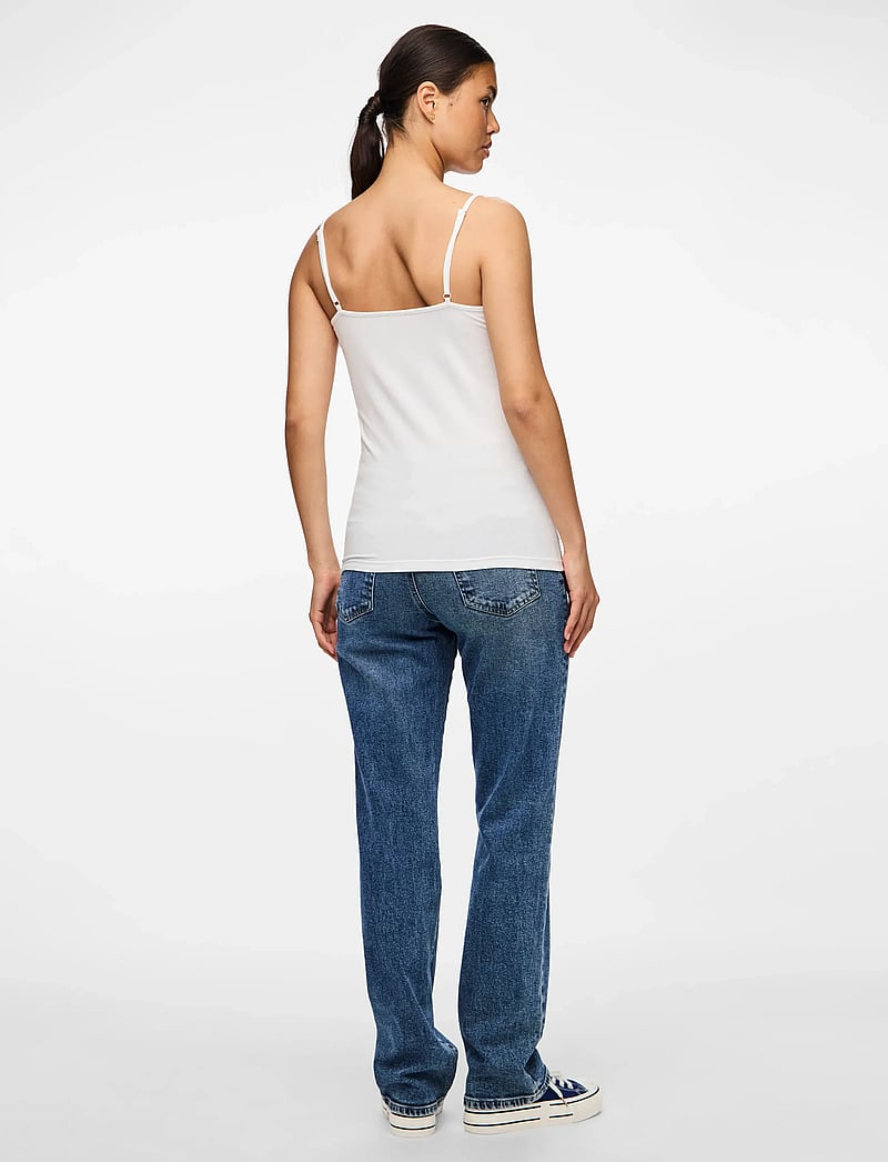 Pieces - PCSIRENE SINGLET JRS NOOS - palaidinukės be rankovių - bright white - 3