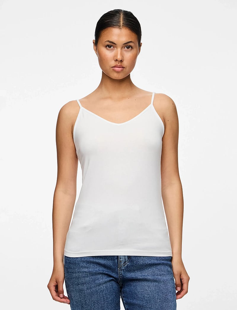 Pieces - PCSIRENE SINGLET JRS NOOS - palaidinukės be rankovių - bright white - 5