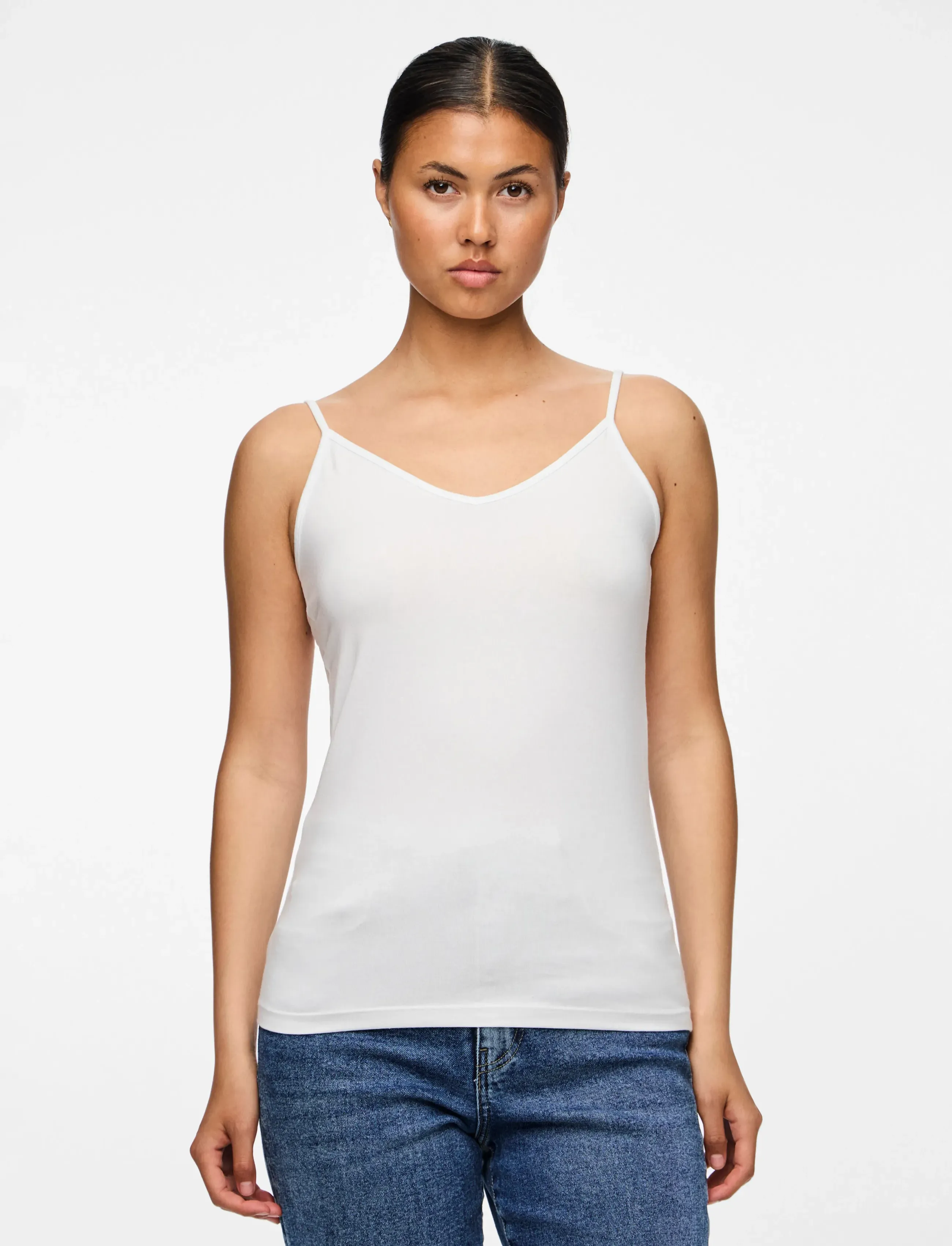 Pieces - PCSIRENE SINGLET JRS NOOS BC - palaidinukės be rankovių - bright white - 5