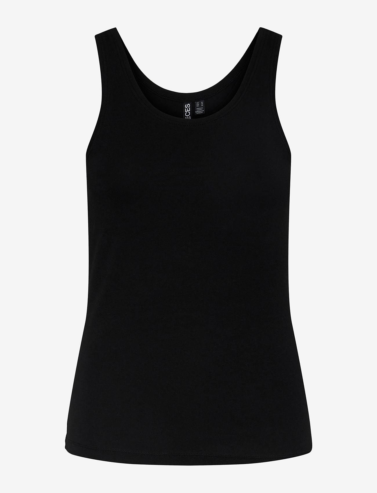 Pieces - PCSIRENE TANK TOP JRS NOOS - hihattomat topit - black - 1