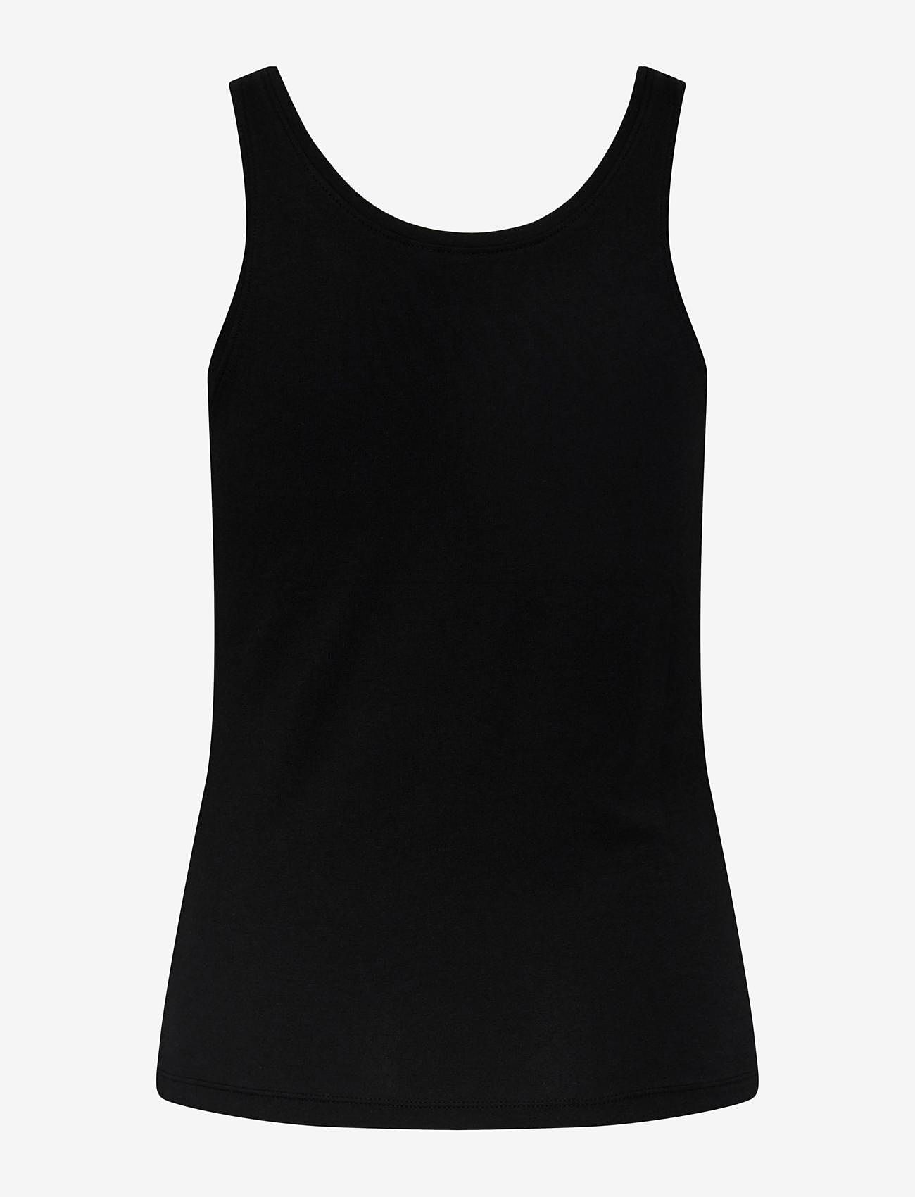 Pieces - PCSIRENE TANK TOP JRS NOOS - hihattomat topit - black - 2