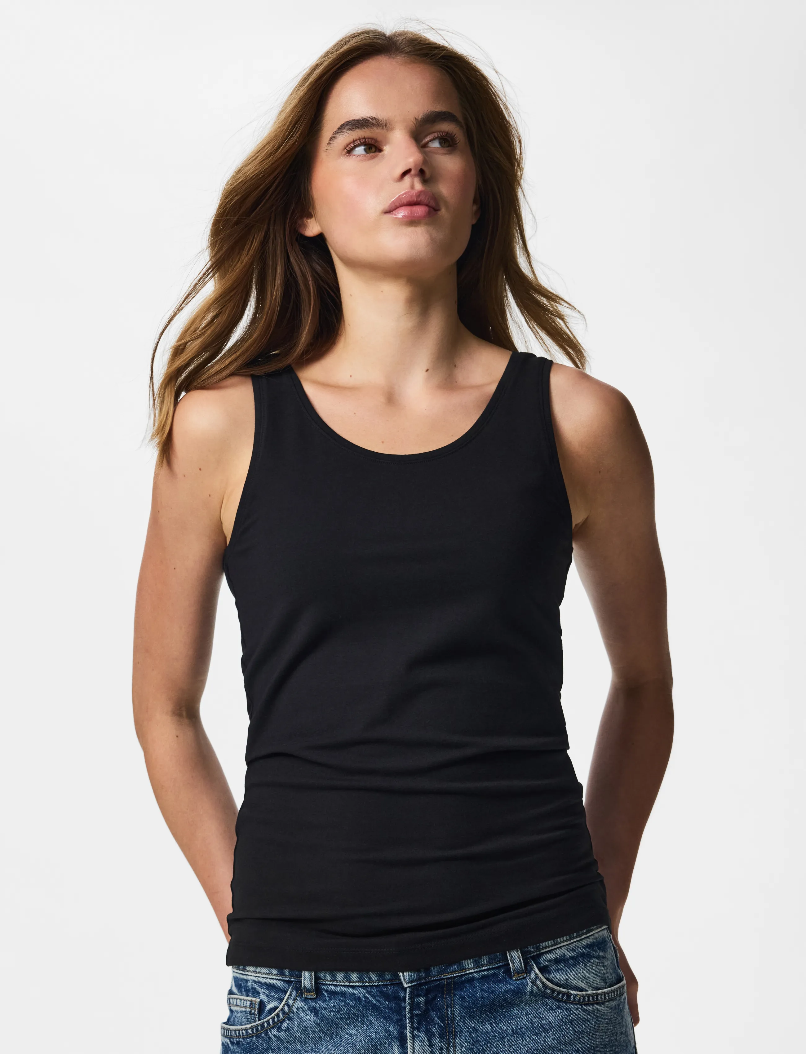 Pieces Pcsirene Tank Top Jrs Noos Bc, Kvinder, Tank Top, Sort, Str: M