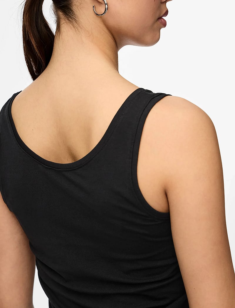 Pieces - PCSIRENE TANK TOP JRS NOOS - hihattomat topit - black - 5