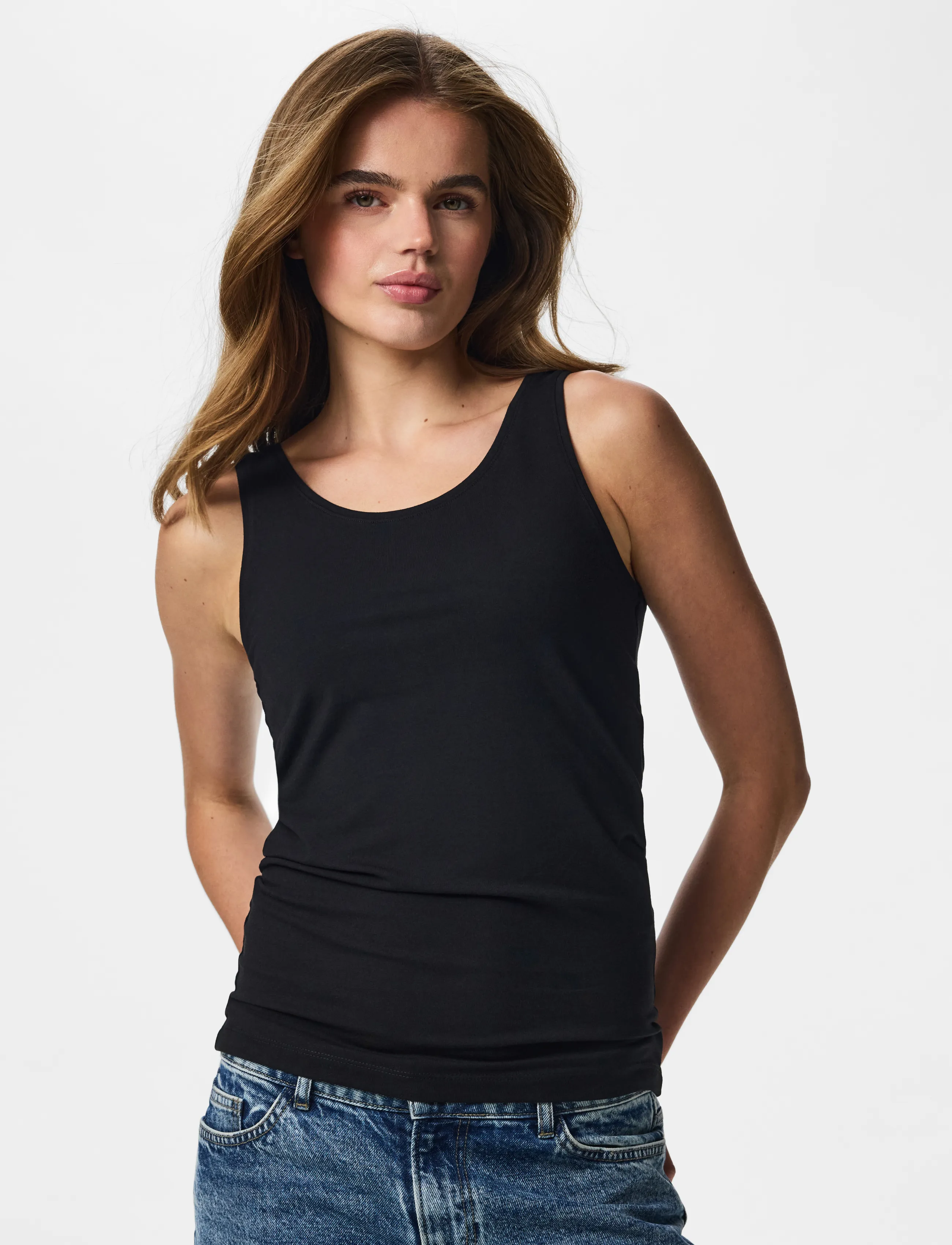 PIECES Pcsirene Tank Top Jrs Noos linnen dam – bild 6