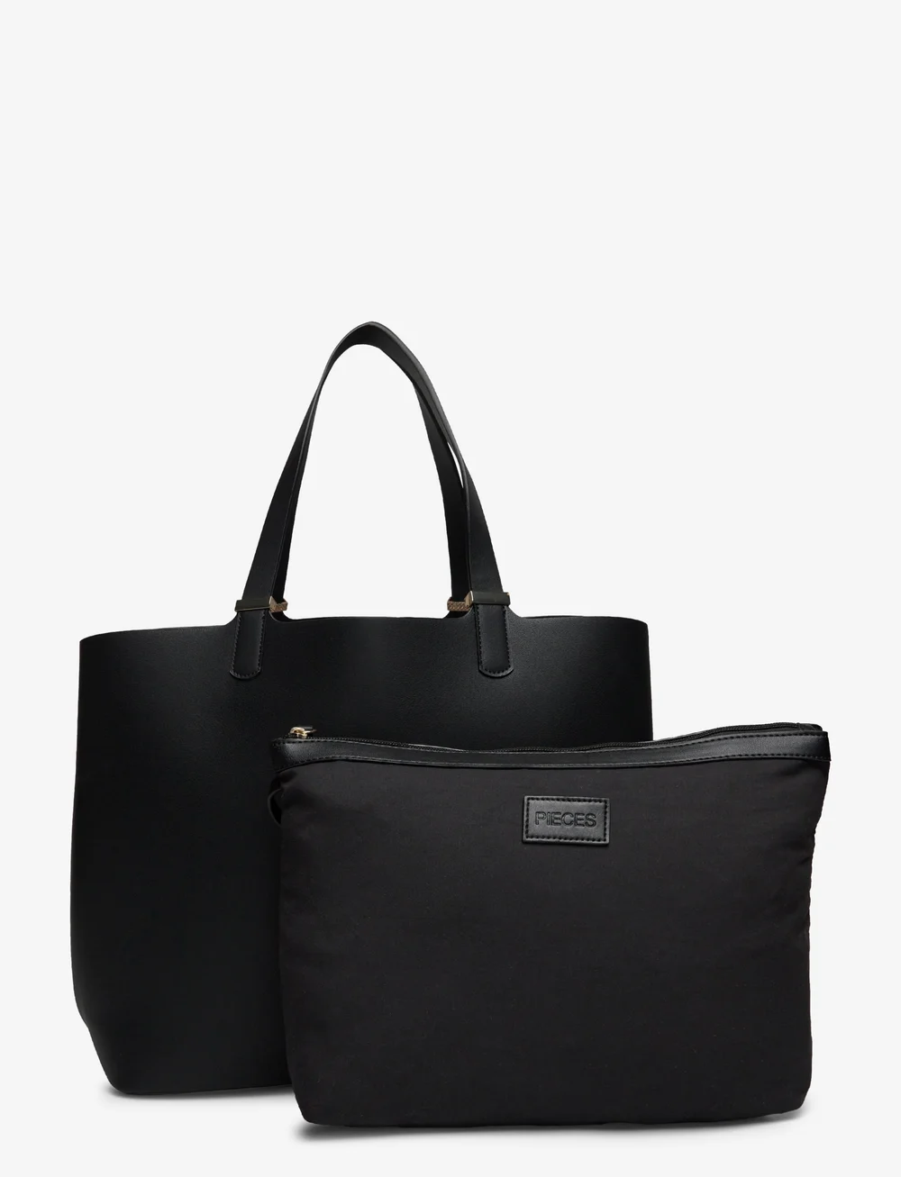 Pieces - PCKOPA SHOPPER NOOS PU - shoppingväskor - black - 2