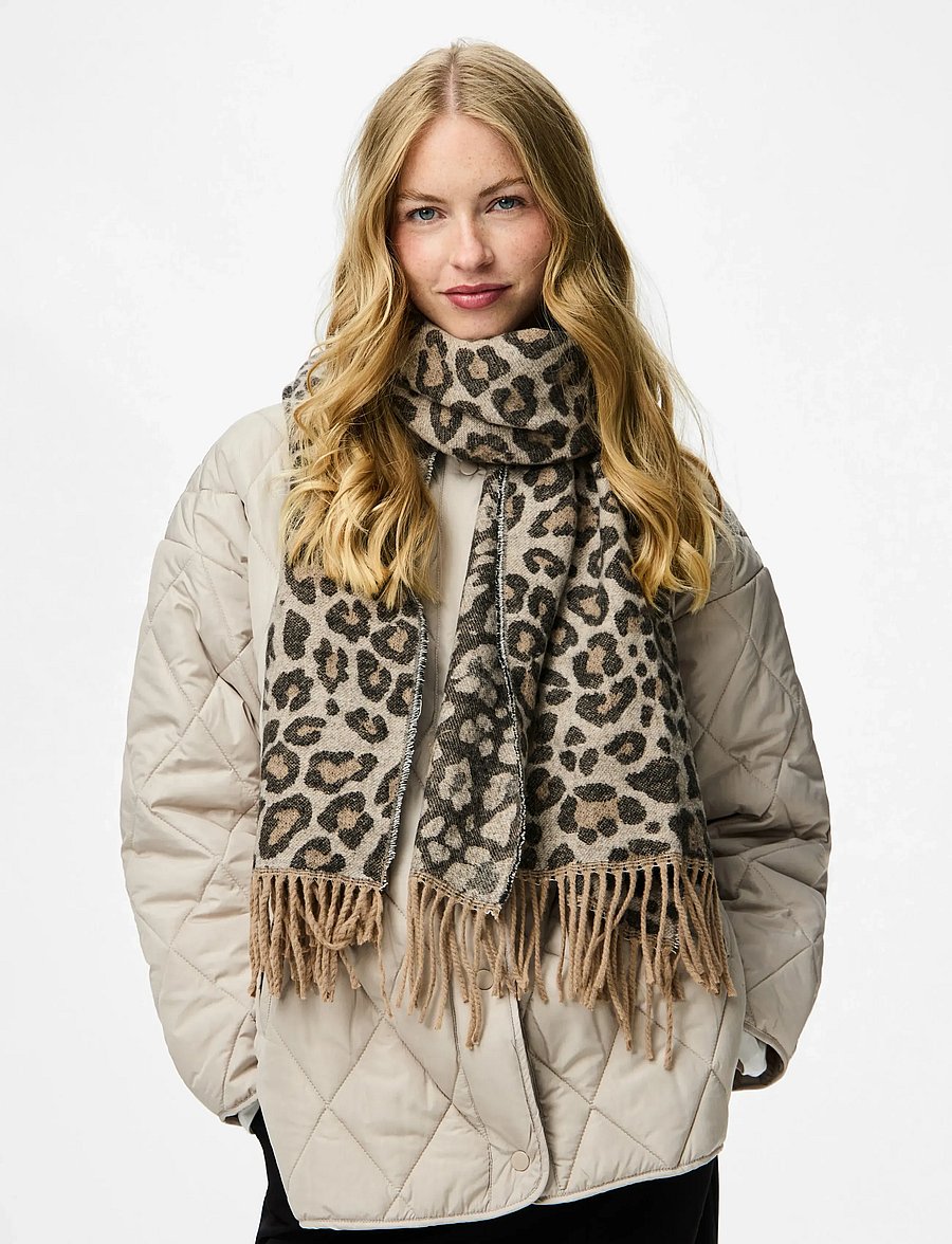 Pieces - PCJIRA SCARF NOOS BC - halsdukar - natural - 0