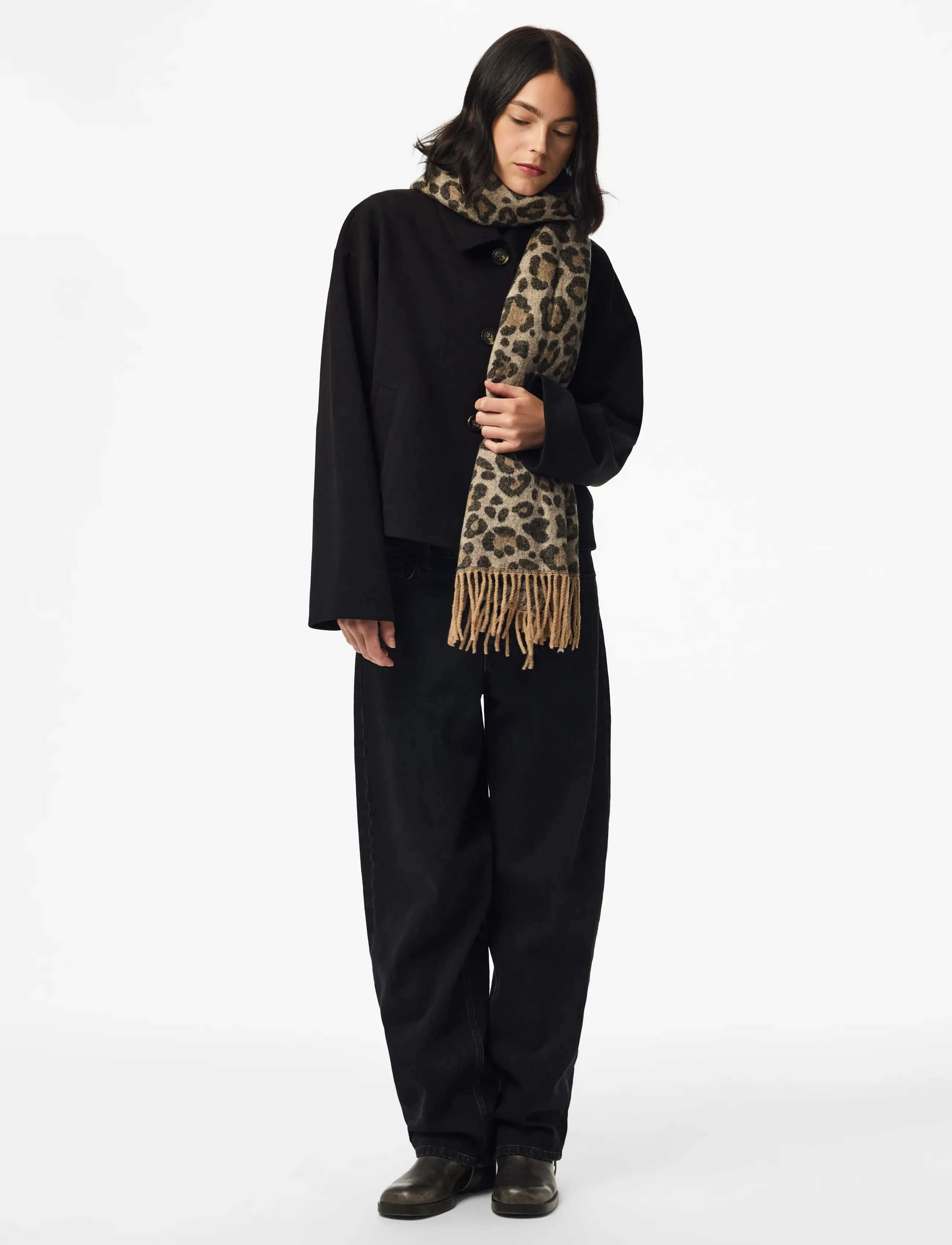 Pieces - PCJIRA SCARF NOOS BC - halstørklæder - natural - 4