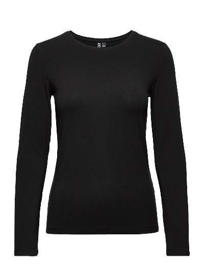 Pieces PCSIRENE LS TEE JRS NOOS BC - Long-sleeved tops - BLACK / black