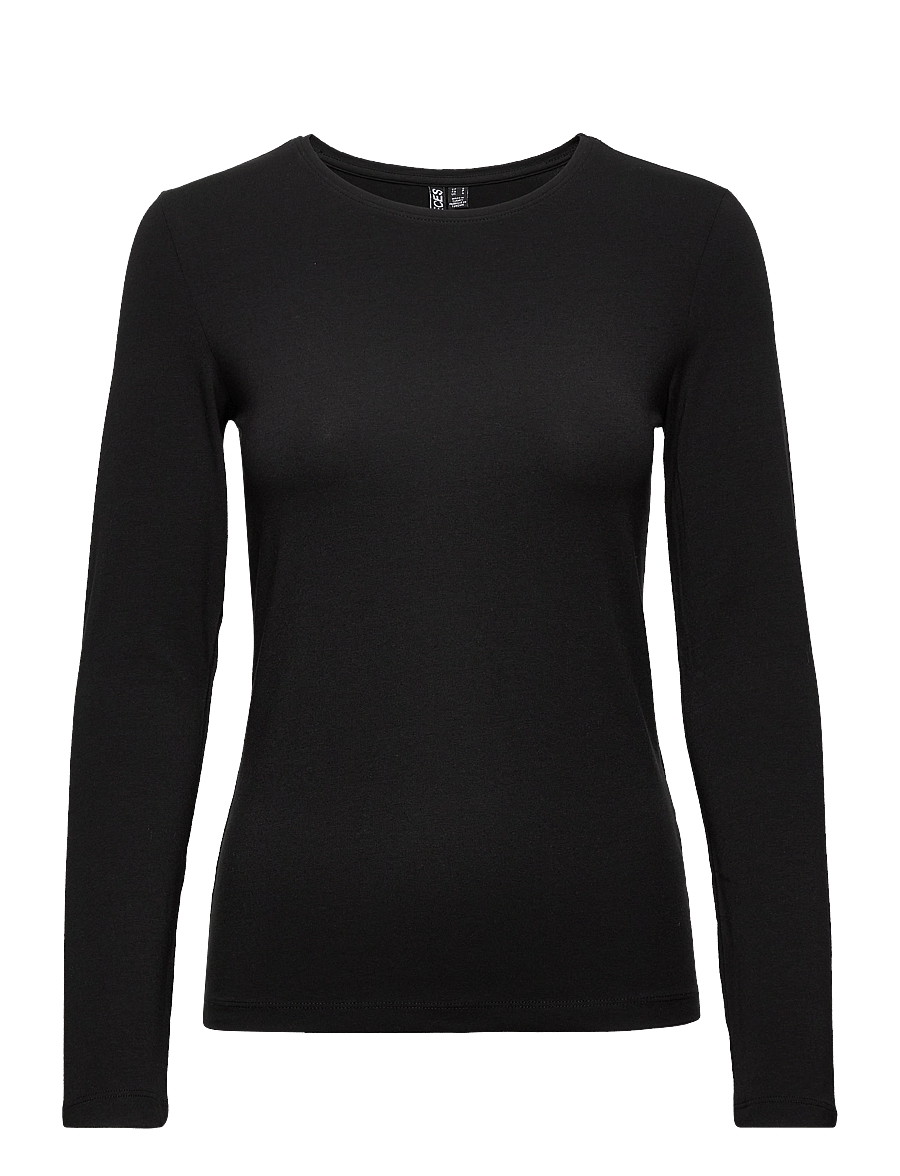 Pieces - PCSIRENE LS TEE JRS NOOS BC - palaidinukės - black - 1