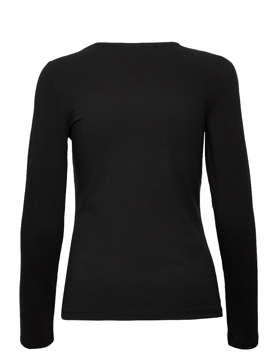 Pieces - PCSIRENE LS TEE JRS NOOS BC - palaidinukės - black - 2