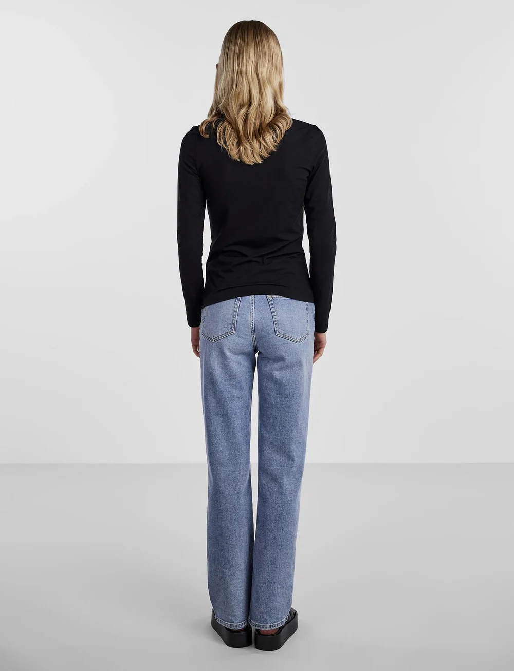 Pieces - PCSIRENE LS TEE JRS NOOS - alussärgid - black - 3