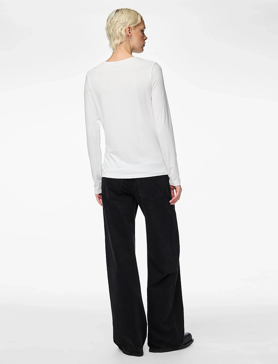 Pieces - PCSIRENE LS TEE JRS NOOS BC - oberteile - bright white - 3