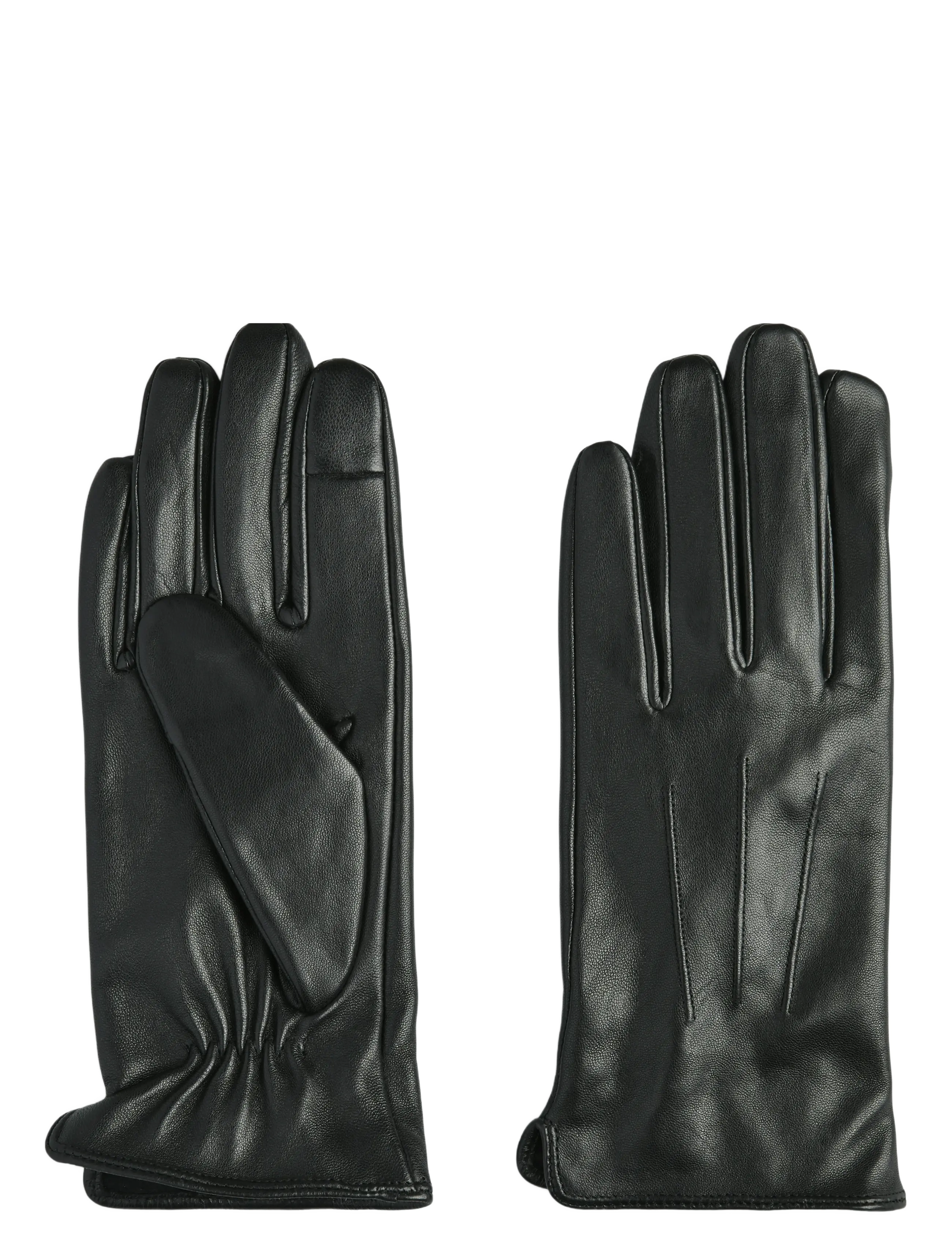 PIECES Pcnellie Leder Smart Glove Noos Schwarz - S - Damen