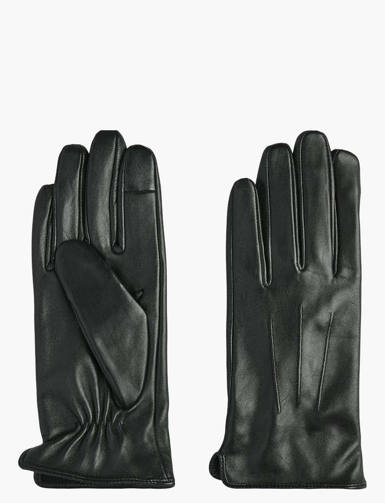 Pieces - PCNELLIE LEATHER SMART GLOVE NOOS - handsker - black - 1