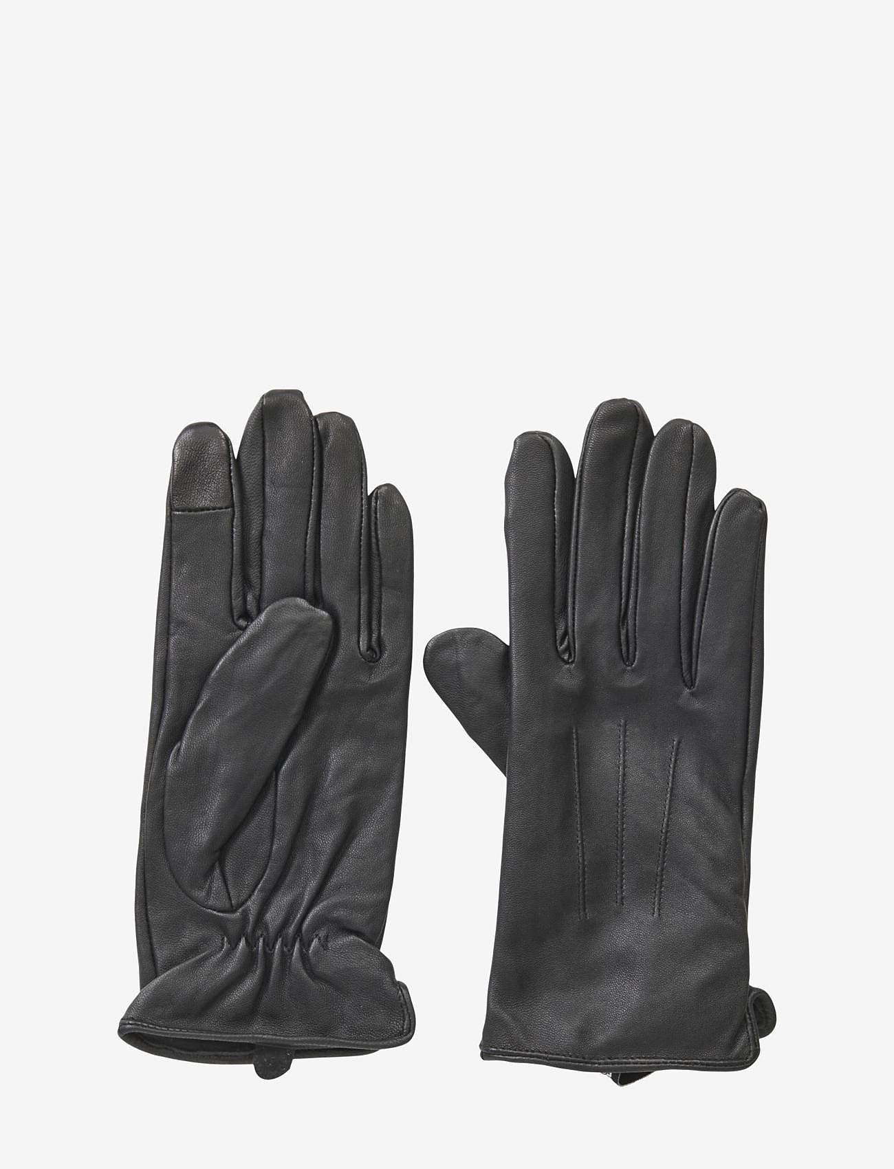 Pieces - PCNELLIE LEATHER SMART GLOVE NOOS - gloves - black - 0