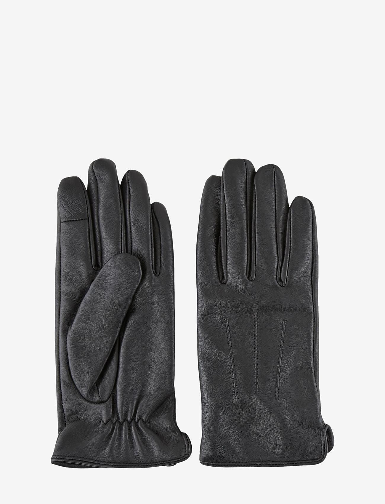 Pieces - PCNELLIE LEATHER SMART GLOVE NOOS - gloves - black - 1