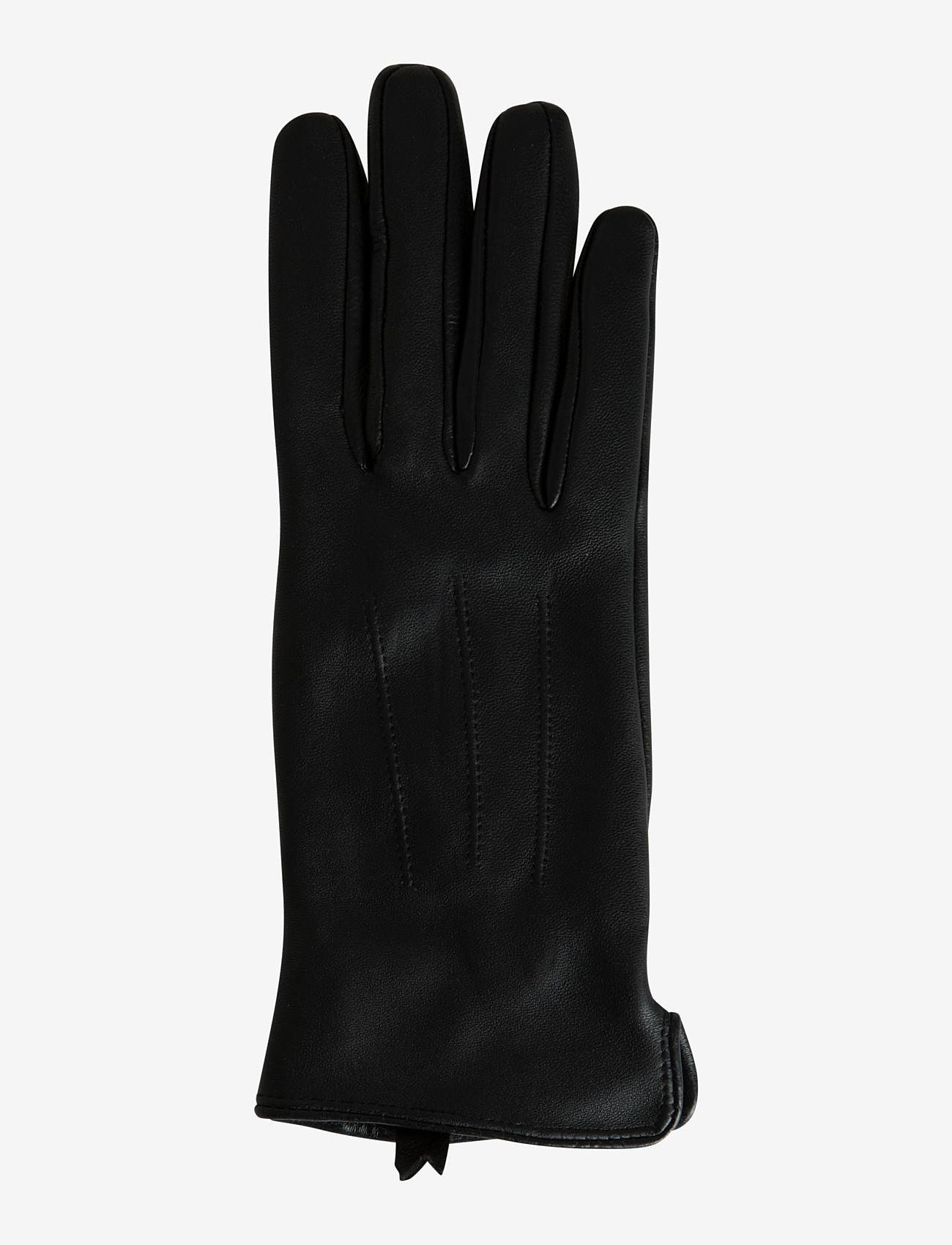 Pieces - PCNELLIE LEATHER SMART GLOVE NOOS - handsker - black - 4