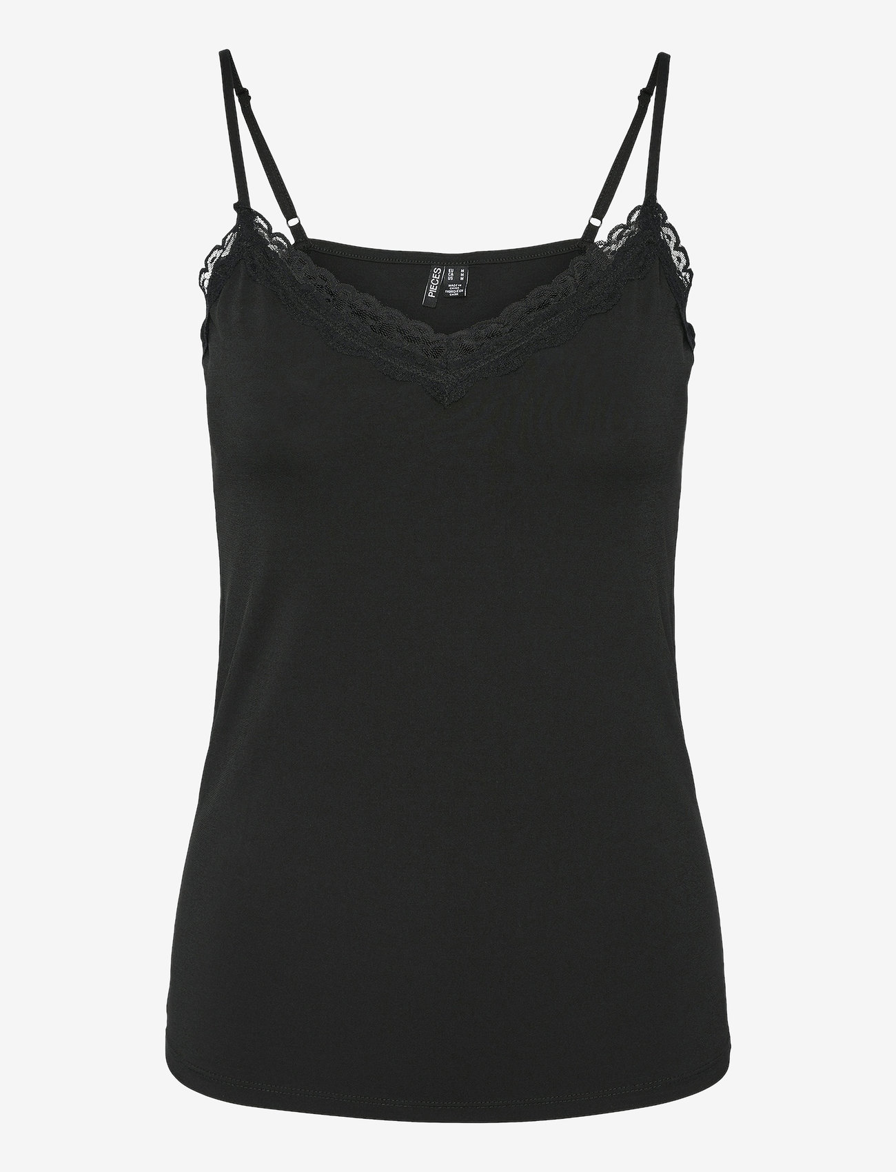 Pieces - PCKATE LACE SINGLET JRS NOOS - oberteile - black - 1