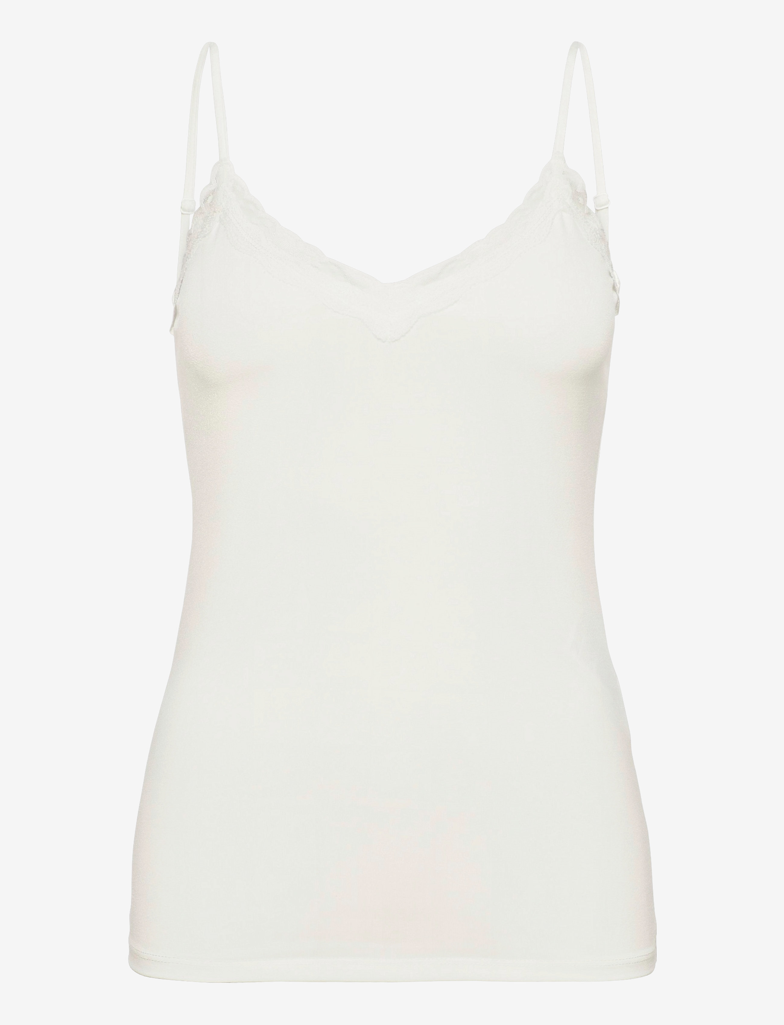 Pieces PCKATE LACE SINGLET JRS NOOS - Kollektsioonid - CLOUD DANCER / white