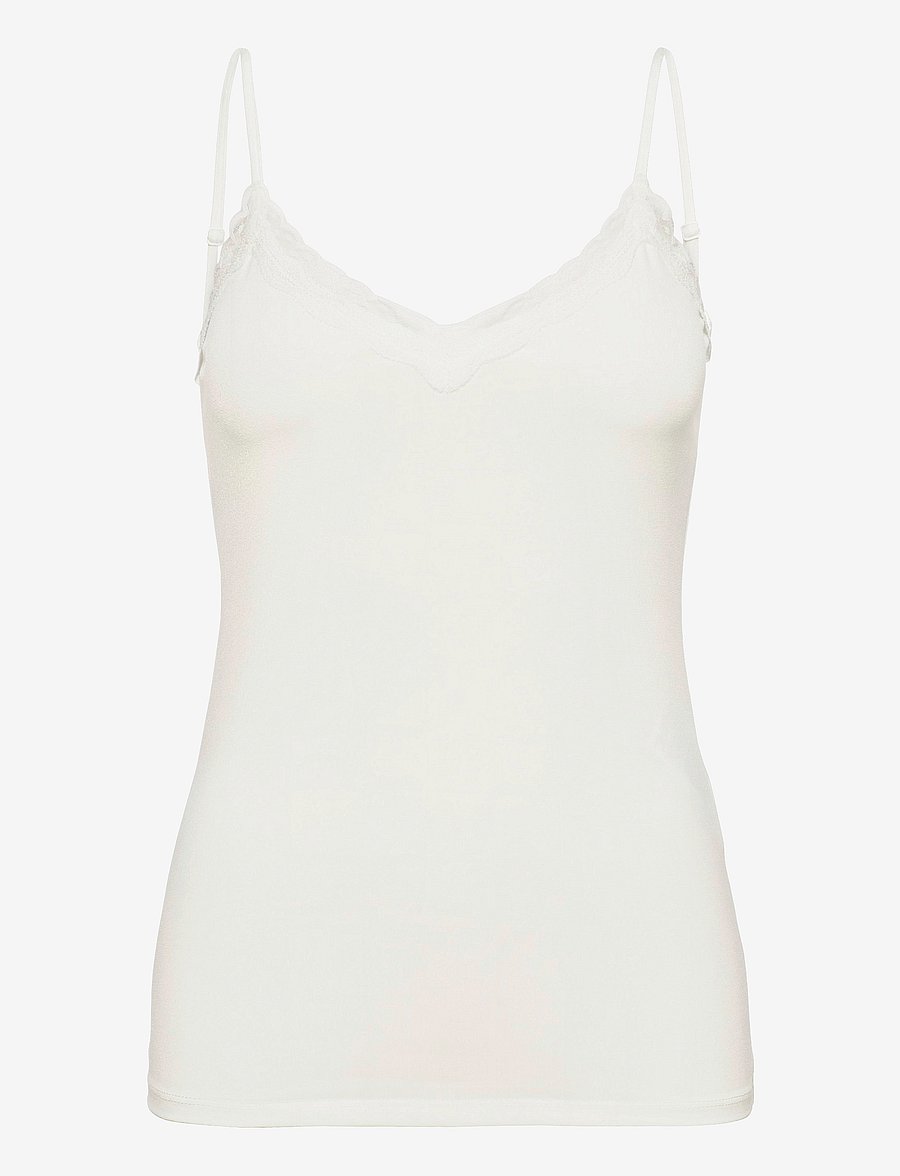 Pieces - PCKATE LACE SINGLET JRS NOOS - overdele - cloud dancer - 1