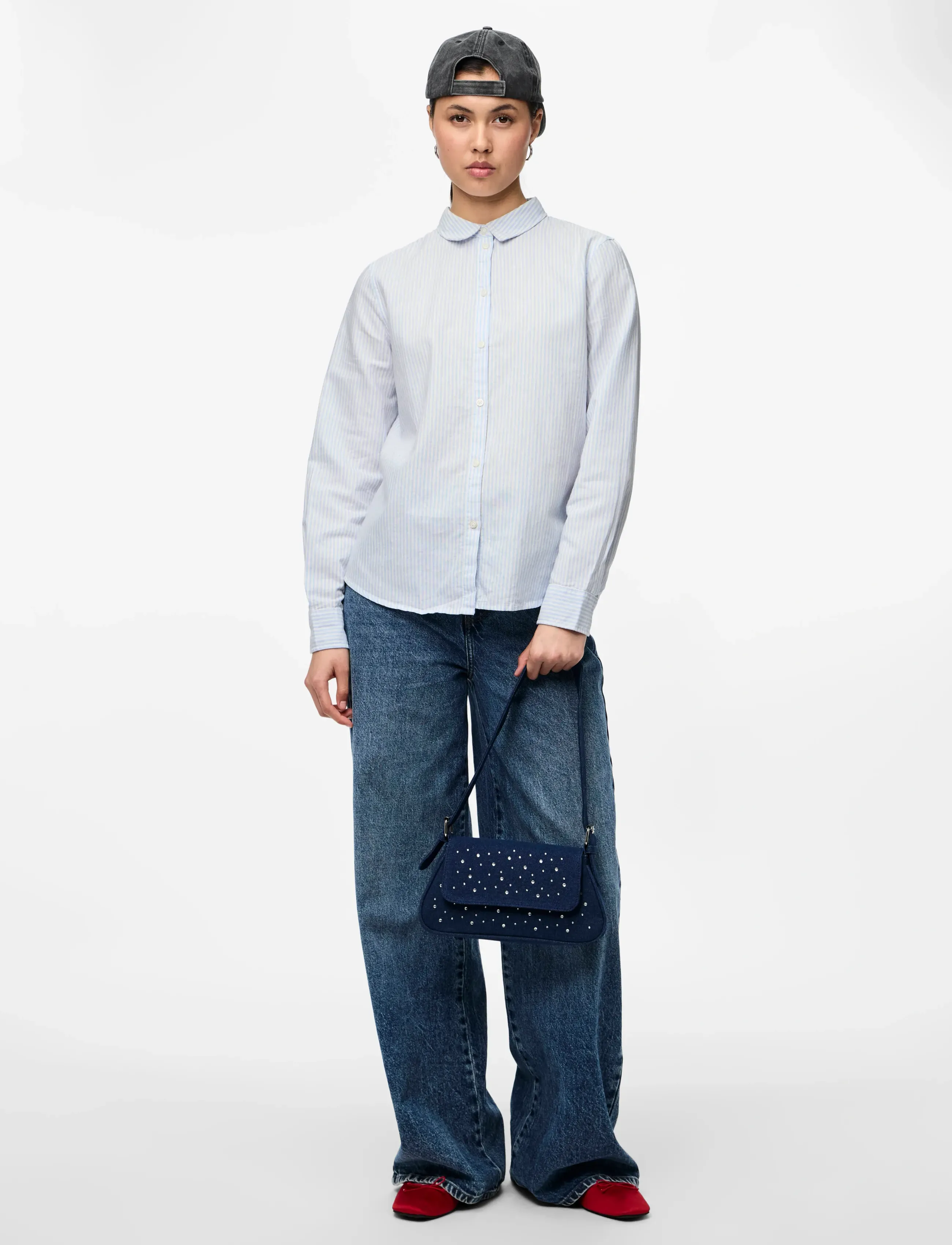 PIECES Pcirena Ls Oxford Shirt Wvn Noos skjortor dam – bild 6
