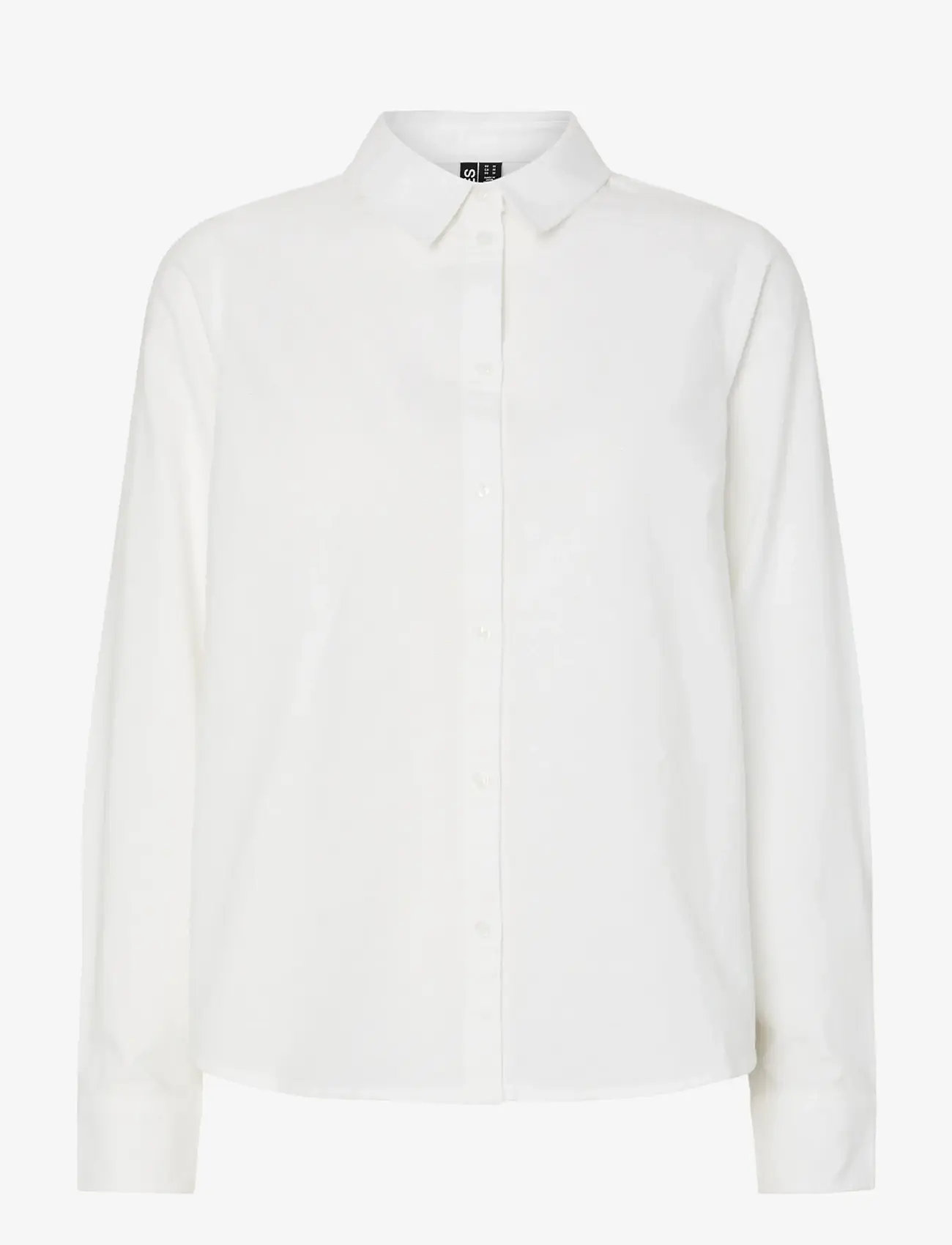 Pieces - PCIRENA LS OXFORD SHIRT WVN NOOS - langärmlige hemden - bright white - 1