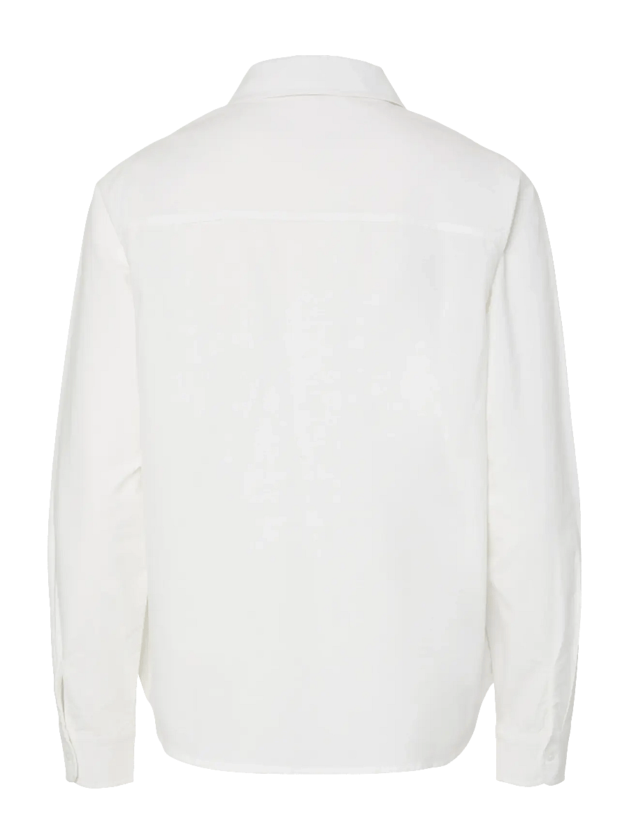 Pieces - PCIRENA LS OXFORD SHIRT WVN NOOS - langærmede skjorter - bright white - 2