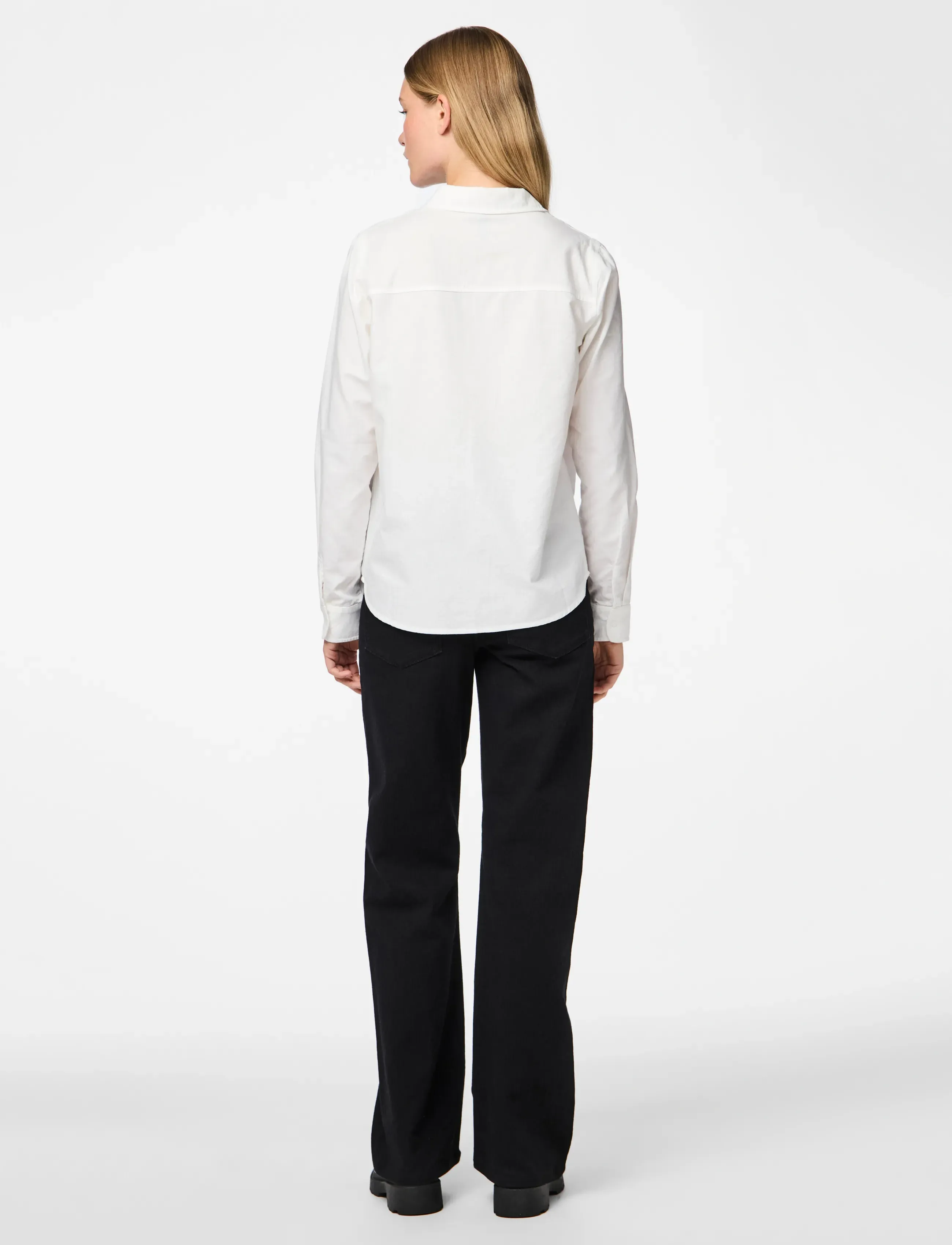 Pieces - PCIRENA LS OXFORD SHIRT WVN NOOS - langerma skyrtur - bright white - 3