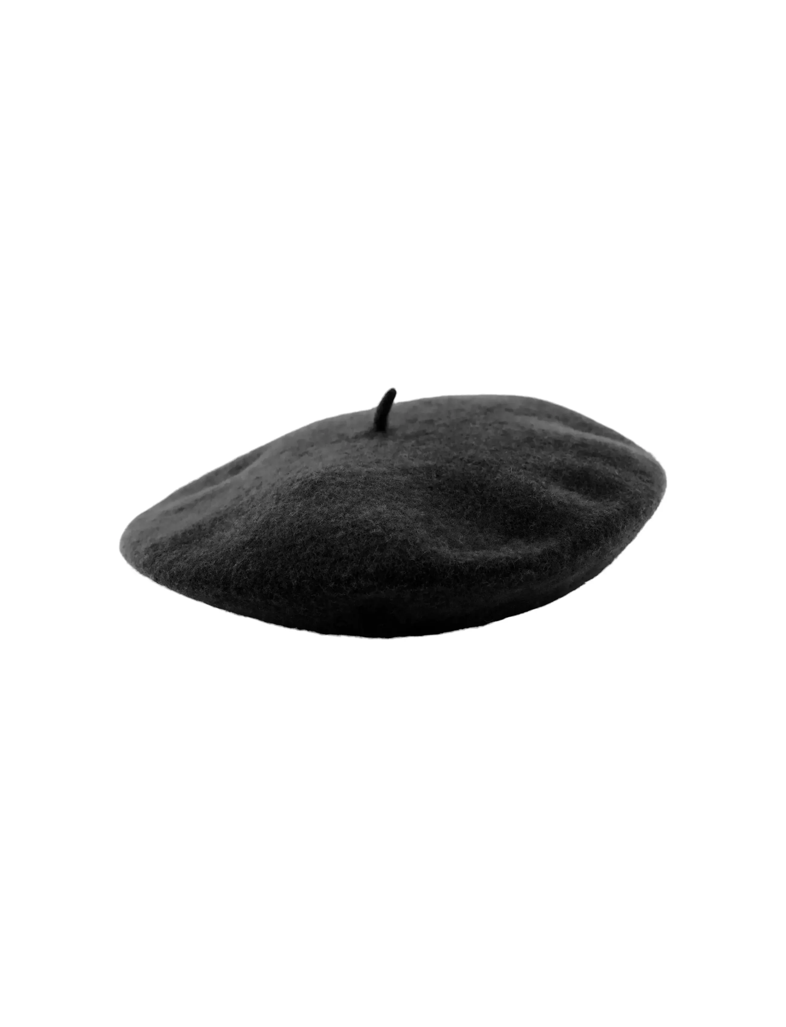 Pieces - PCFRENCH WOOL BERET - hattar - black - 3