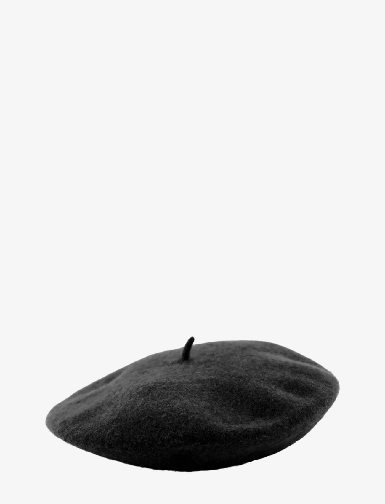 Pieces - PCFRENCH WOOL BERET - hattar - black - 2