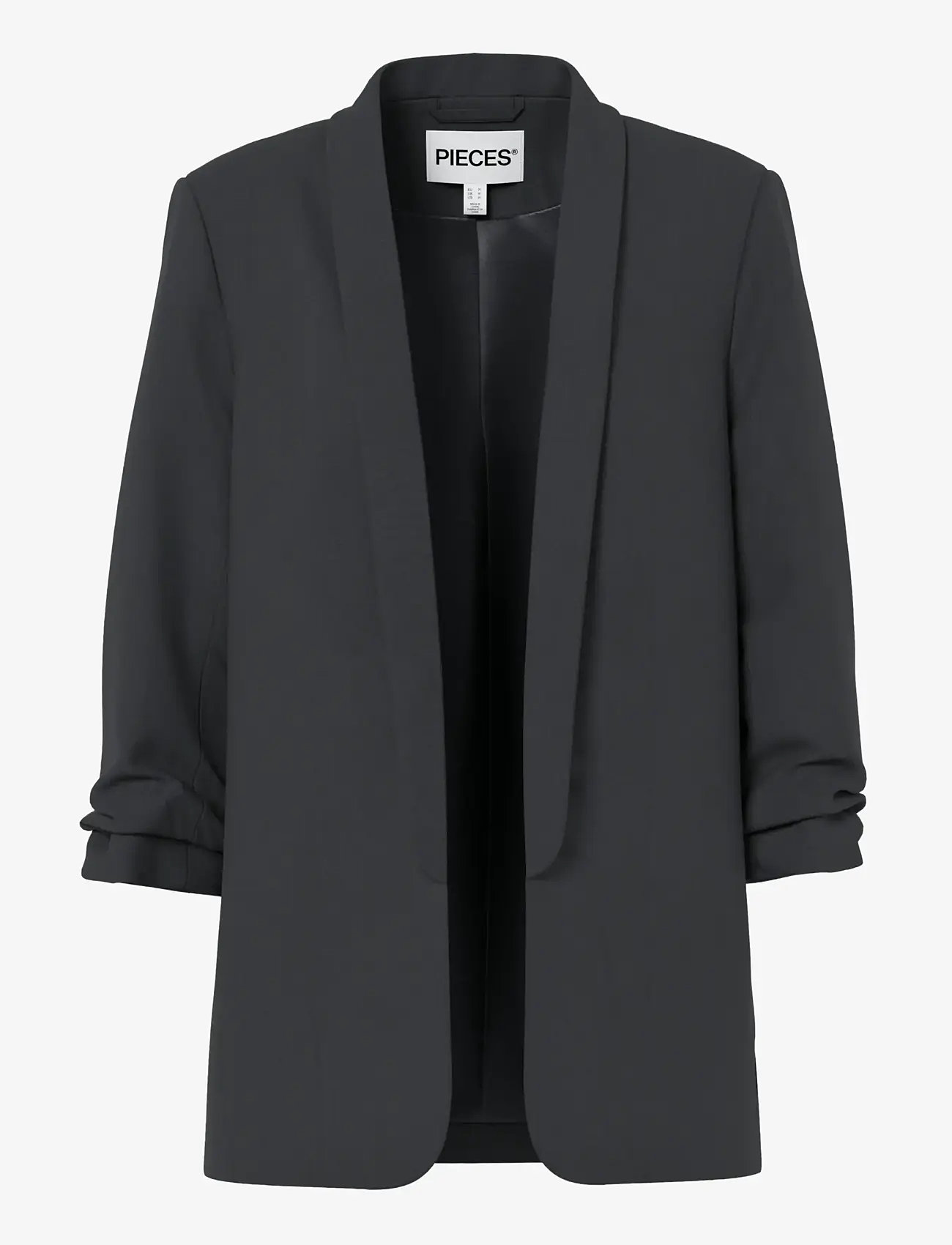 Pieces - PCBOSELLA 3/4 BLAZER NOOS BC - enkelknäppta kavajer - black - 1