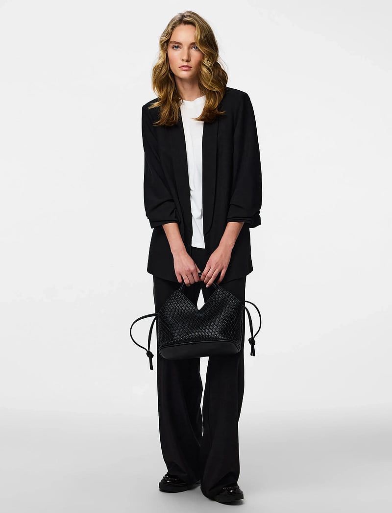 Pieces - PCBOSELLA 3/4 BLAZER NOOS BC - enkelknäppta kavajer - black - 4